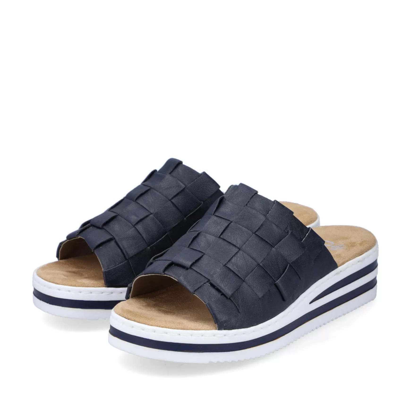 Women'S Mules Navy Blue-Rieker Flash Sale