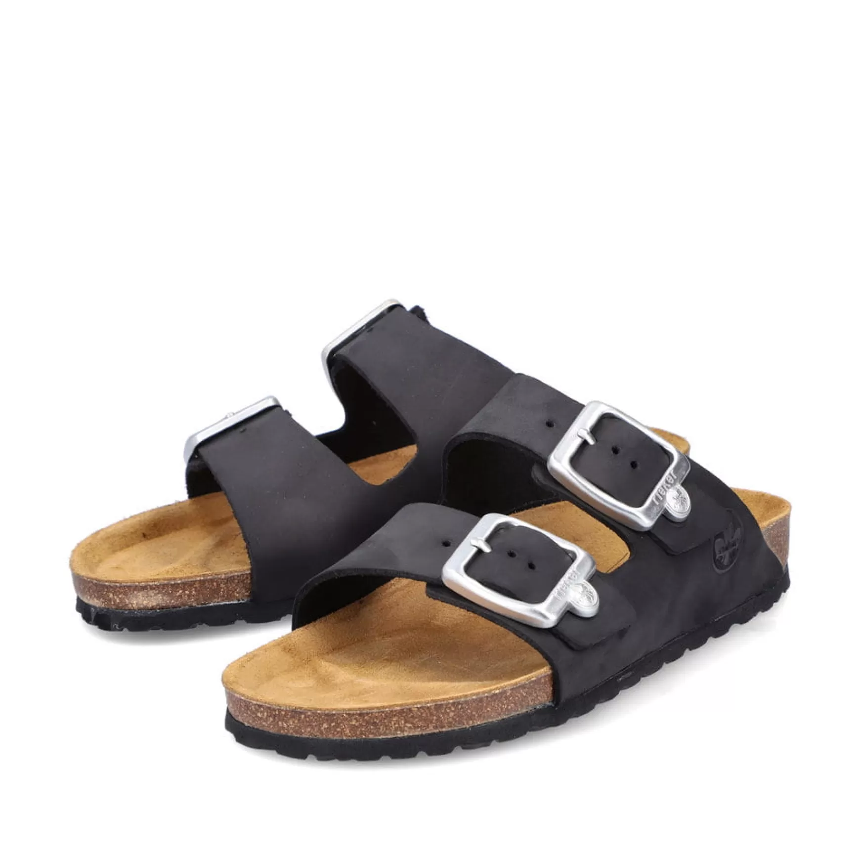 Women'S Mules Night Black-Rieker Fashion