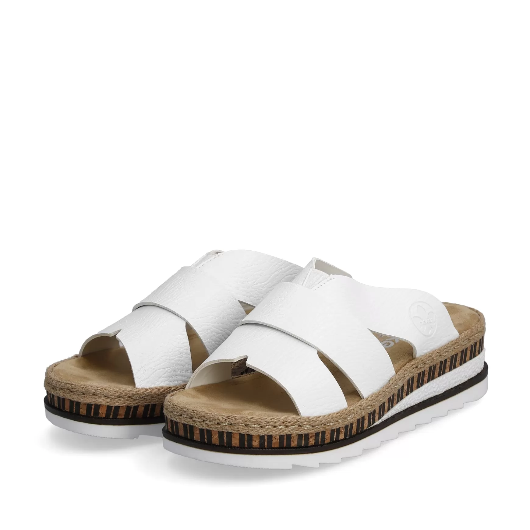 Women'S Mules Pure White-Rieker New