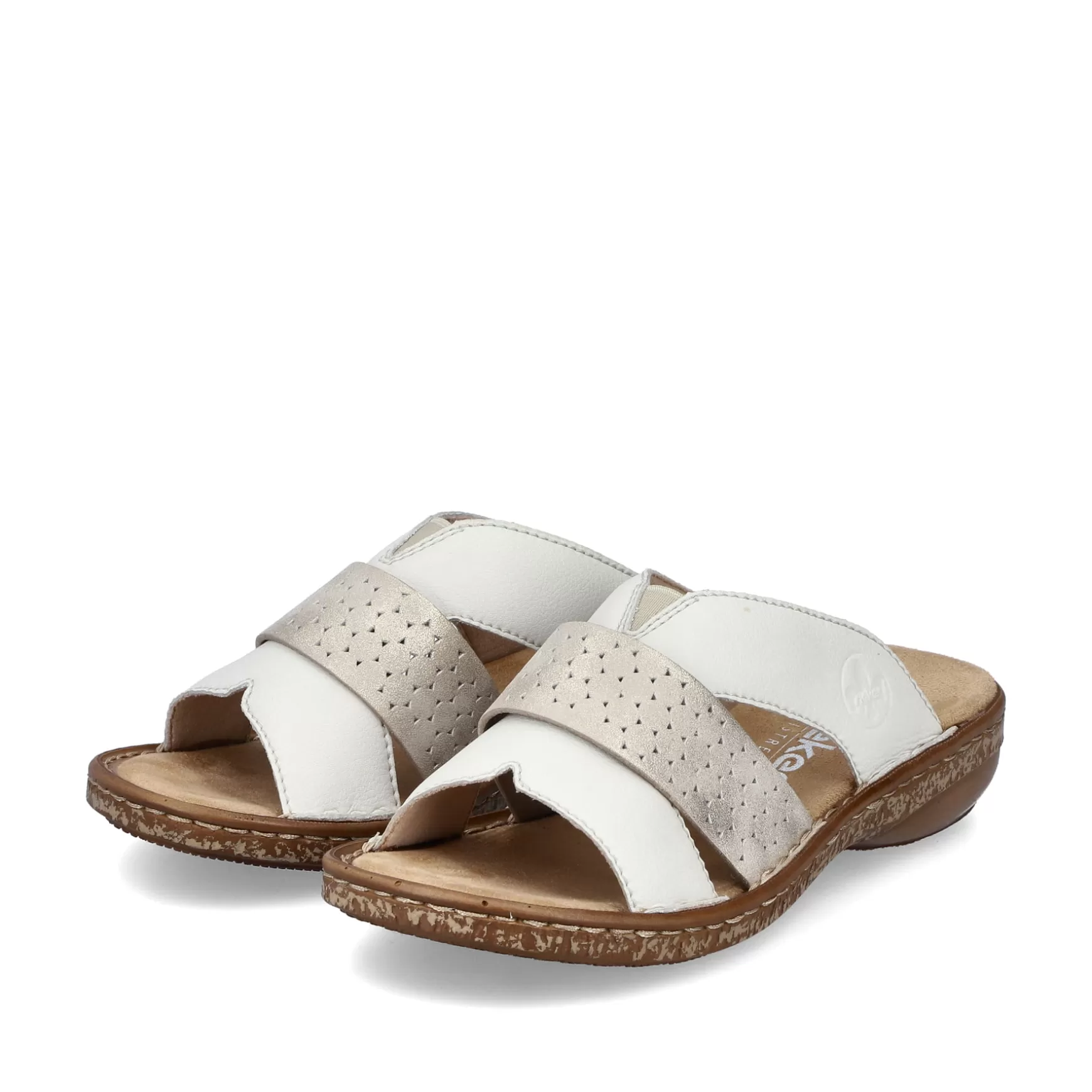 Women'S Mules Pure White-Rieker Store