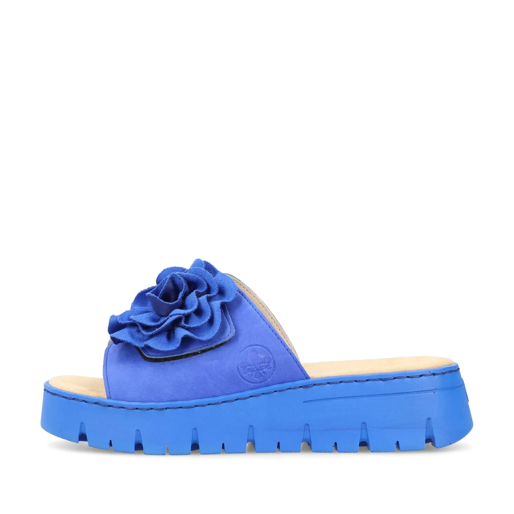 Women'S Mules Royal Blue-Rieker Fashion