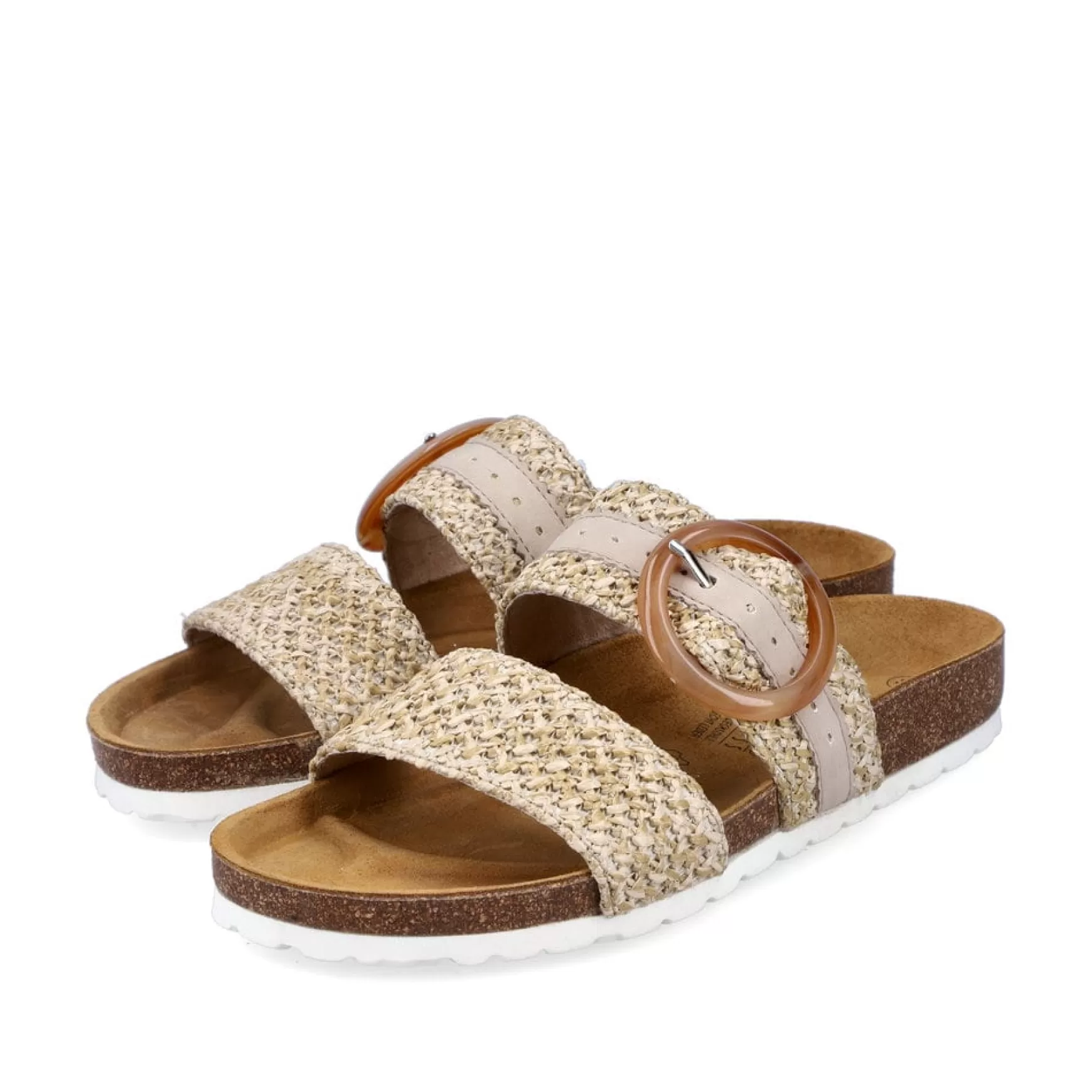 Women'S Mules Sand Beige-Rieker Cheap