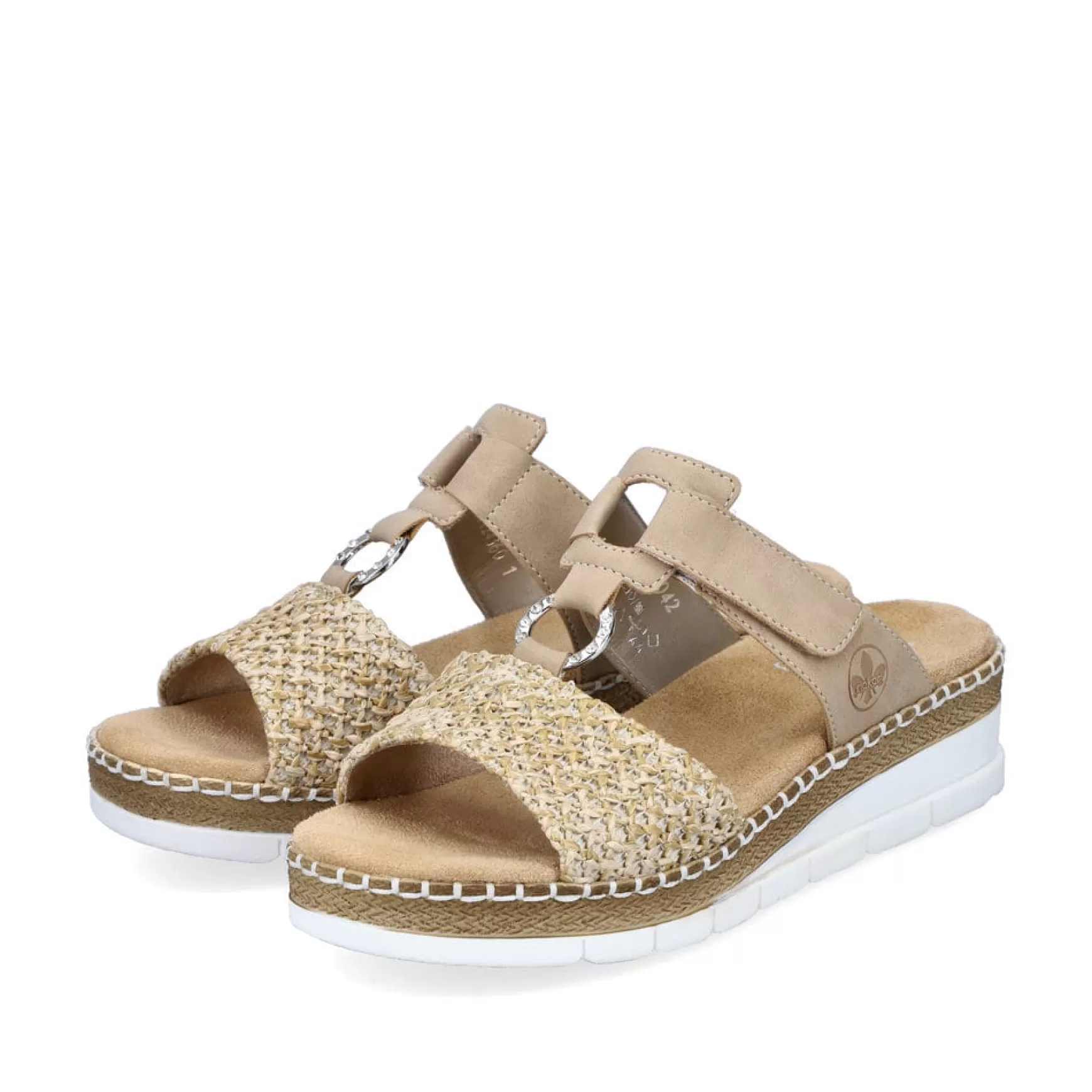 Women'S Mules Sand Beige-Rieker New