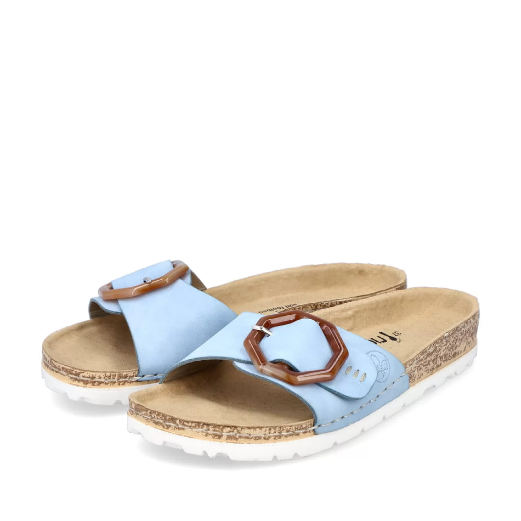 Women'S Mules Sky Blue-Rieker Best