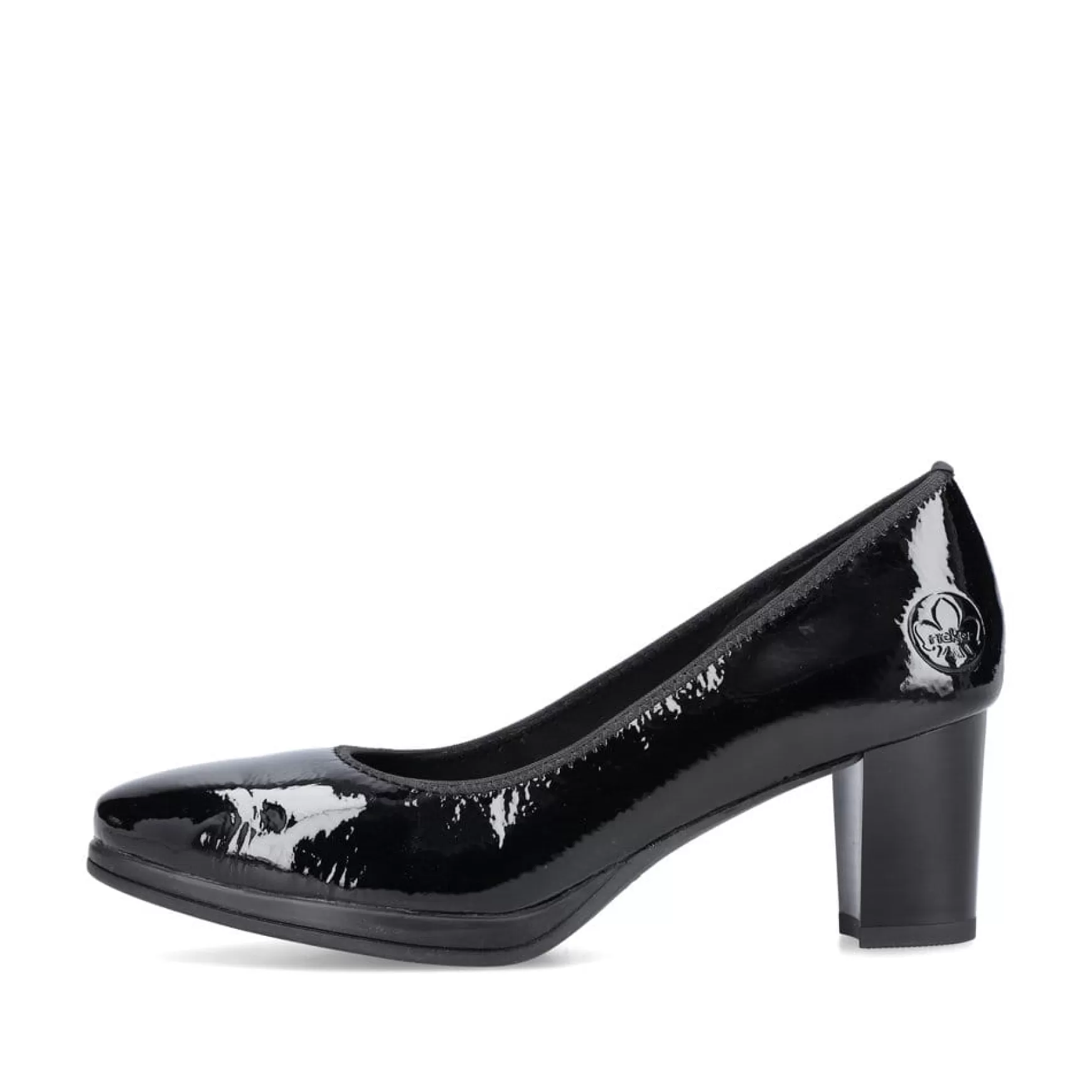 Women'S Pumps Glossy Black-Rieker Sale