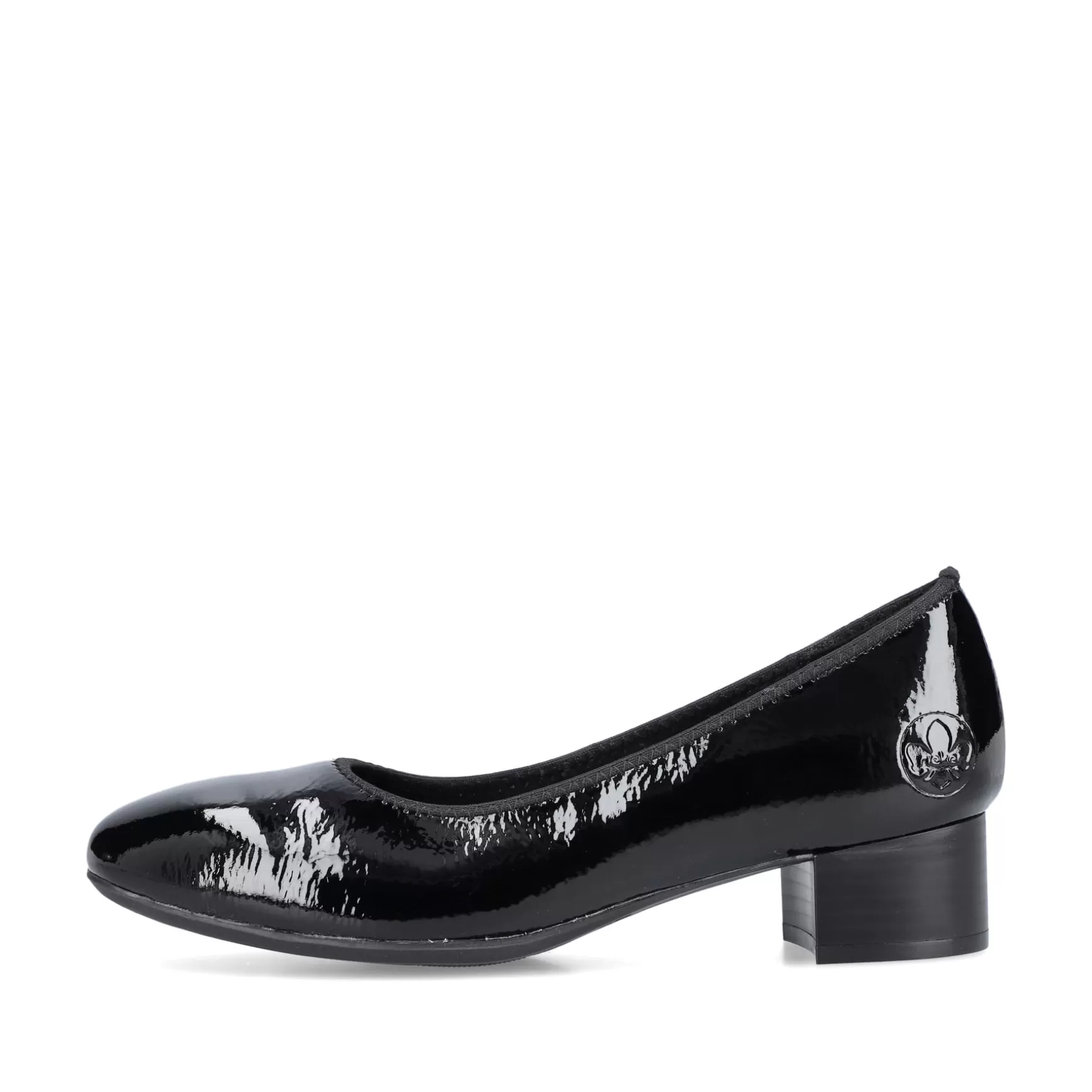 Women'S Pumps Glossy Black-Rieker Cheap