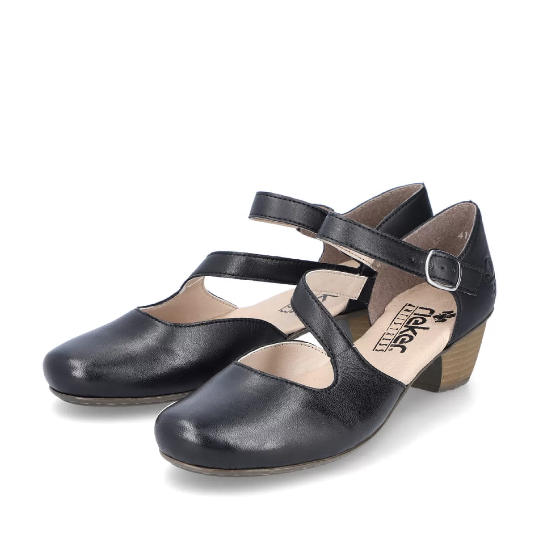 Women'S Pumps Glossy Black-Rieker Online