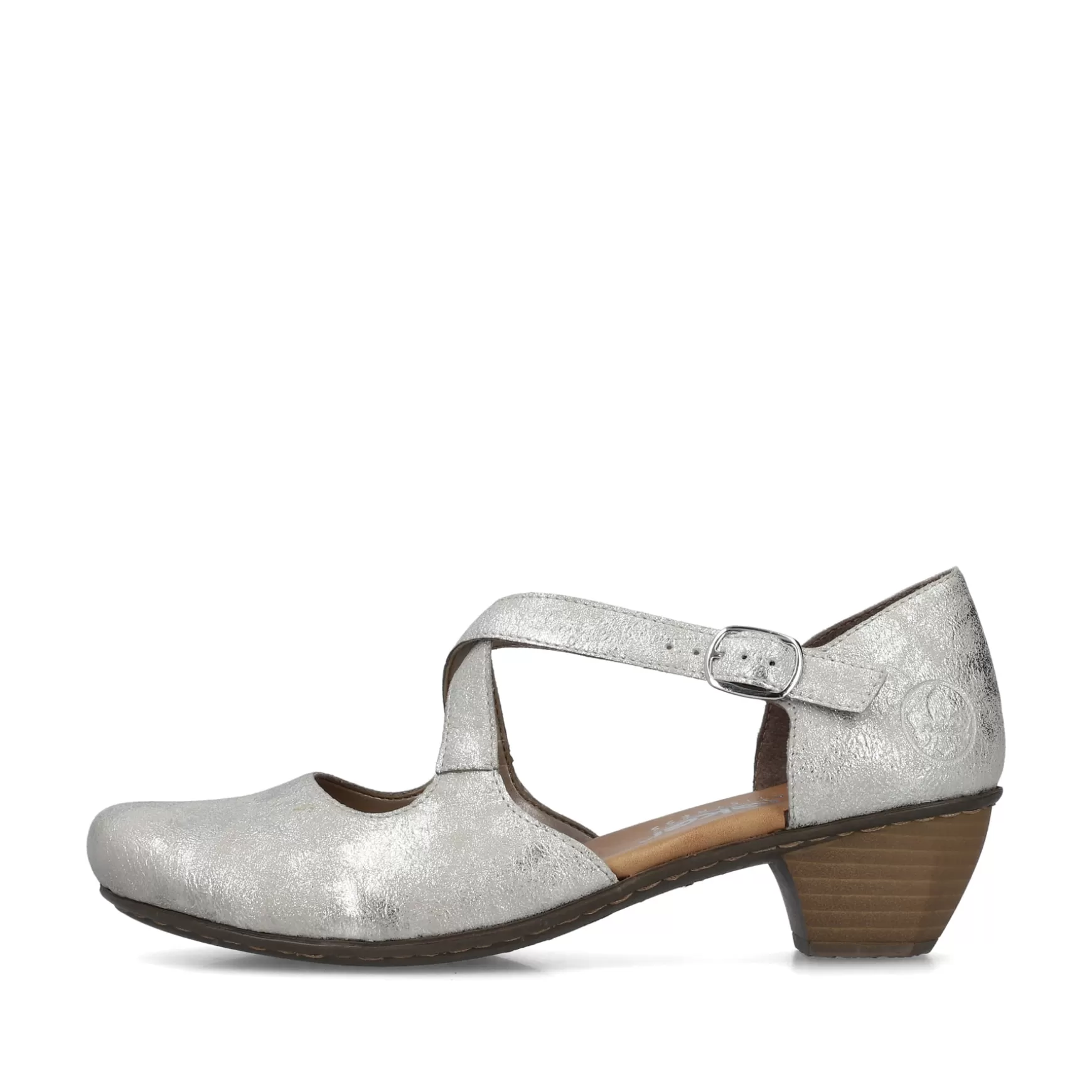 Women'S Pumps Silver-Platinum-Rieker Shop