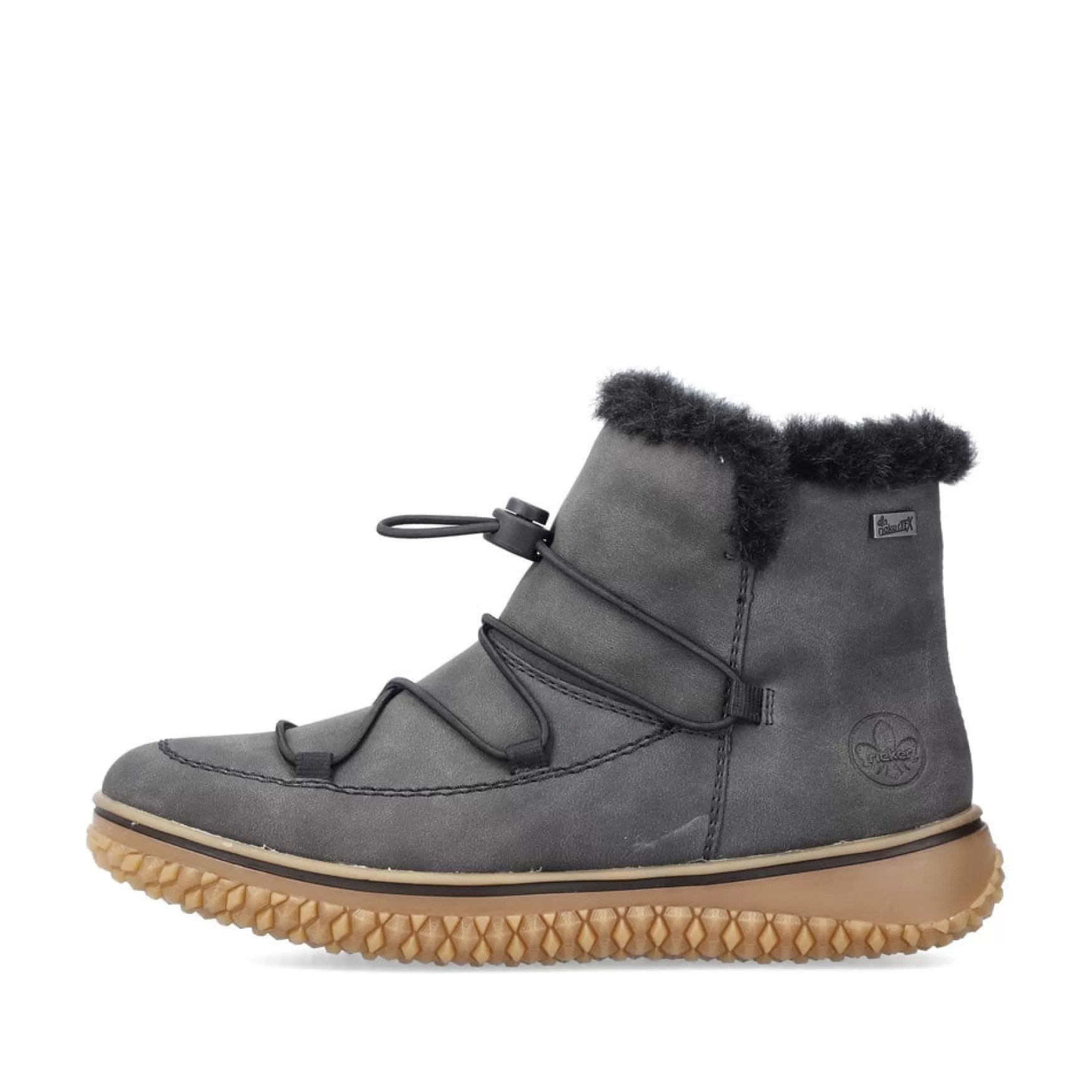 Women'S Short Boots Anthracite-Rieker Fashion