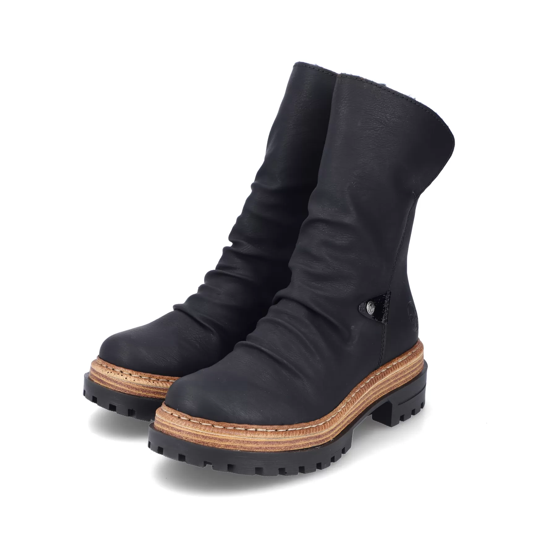 Women'S Short Boots Asphalt Black-Rieker Fashion