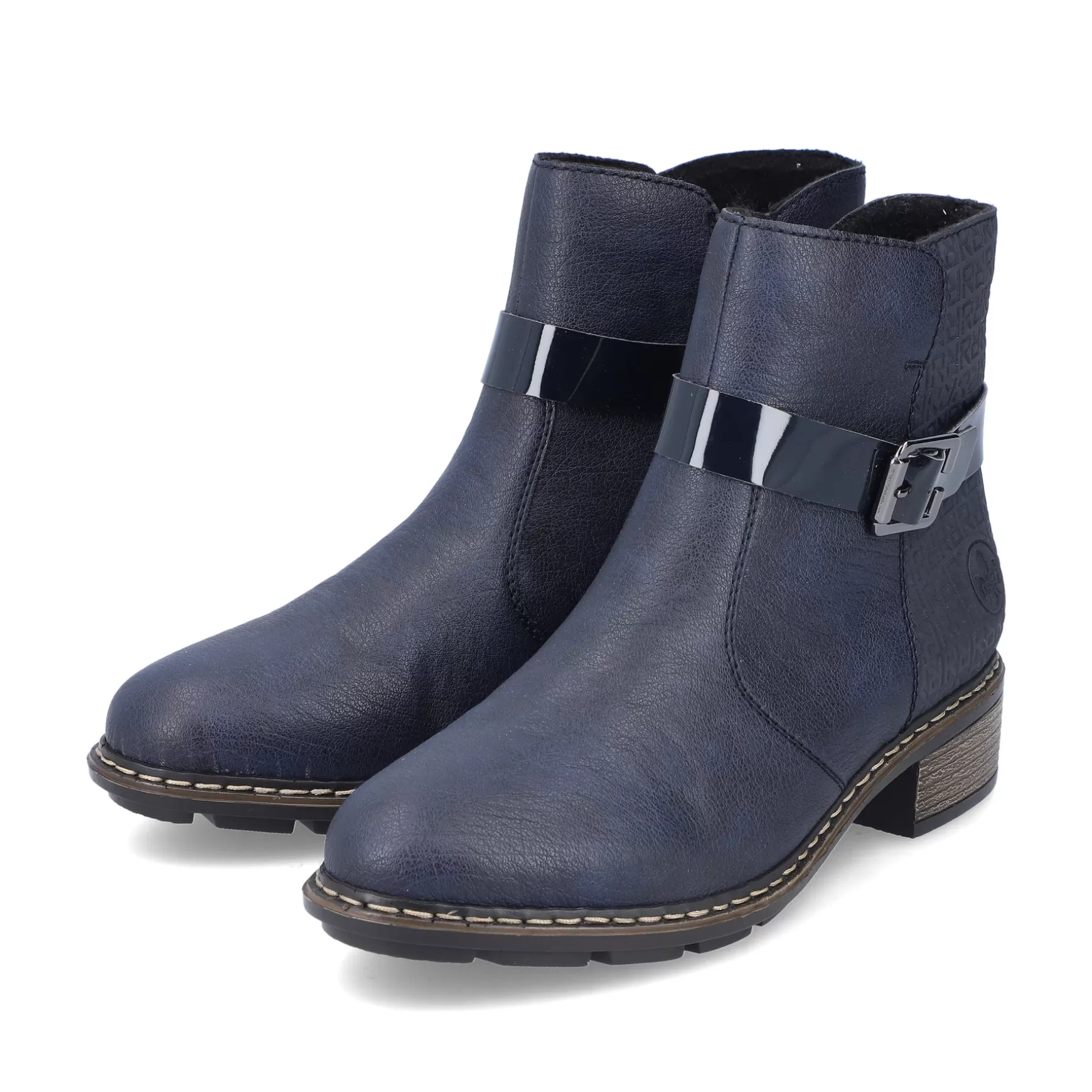 Women'S Short Boots Azure Blue-Rieker Sale