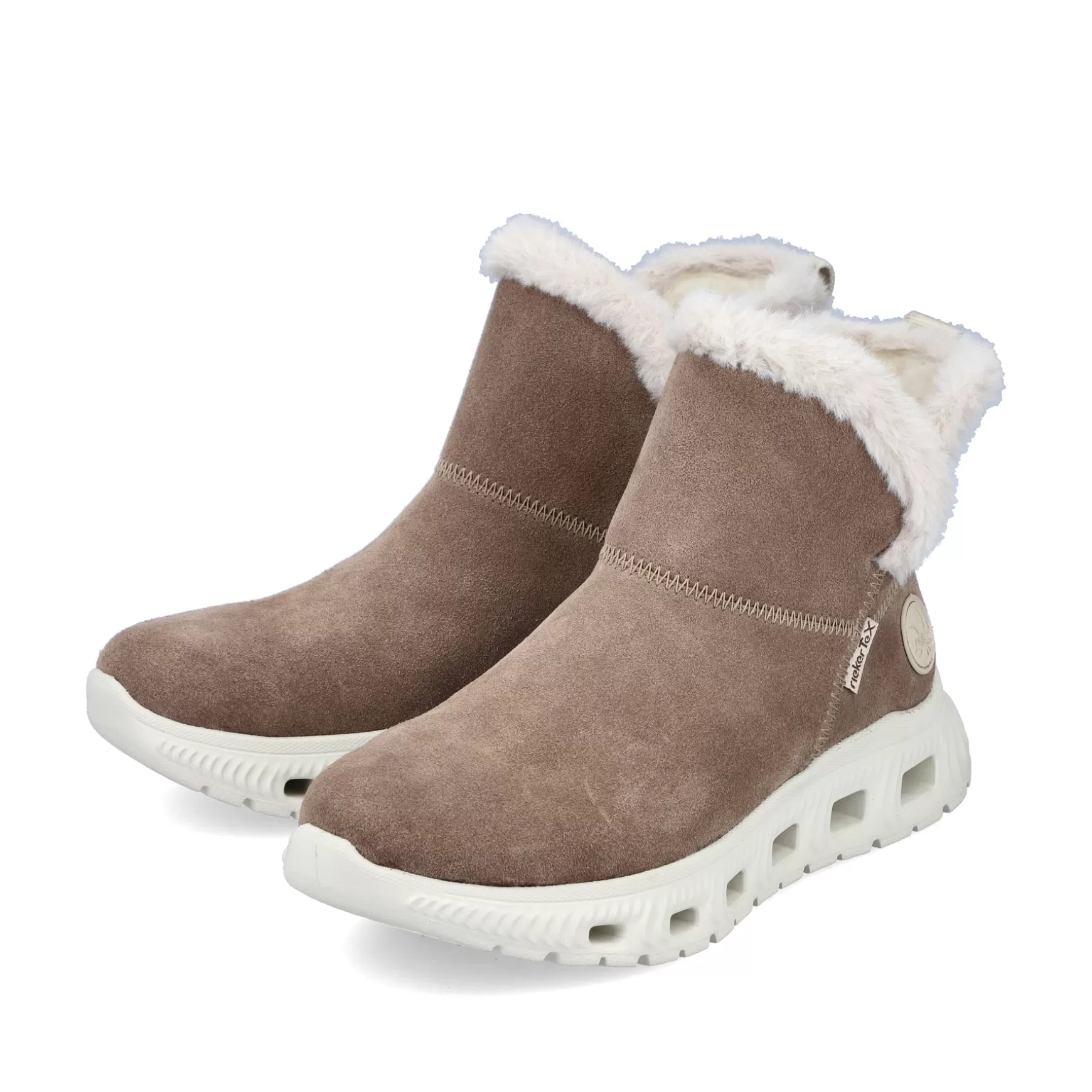 Women'S Short Boots Beige Brown-Rieker Clearance