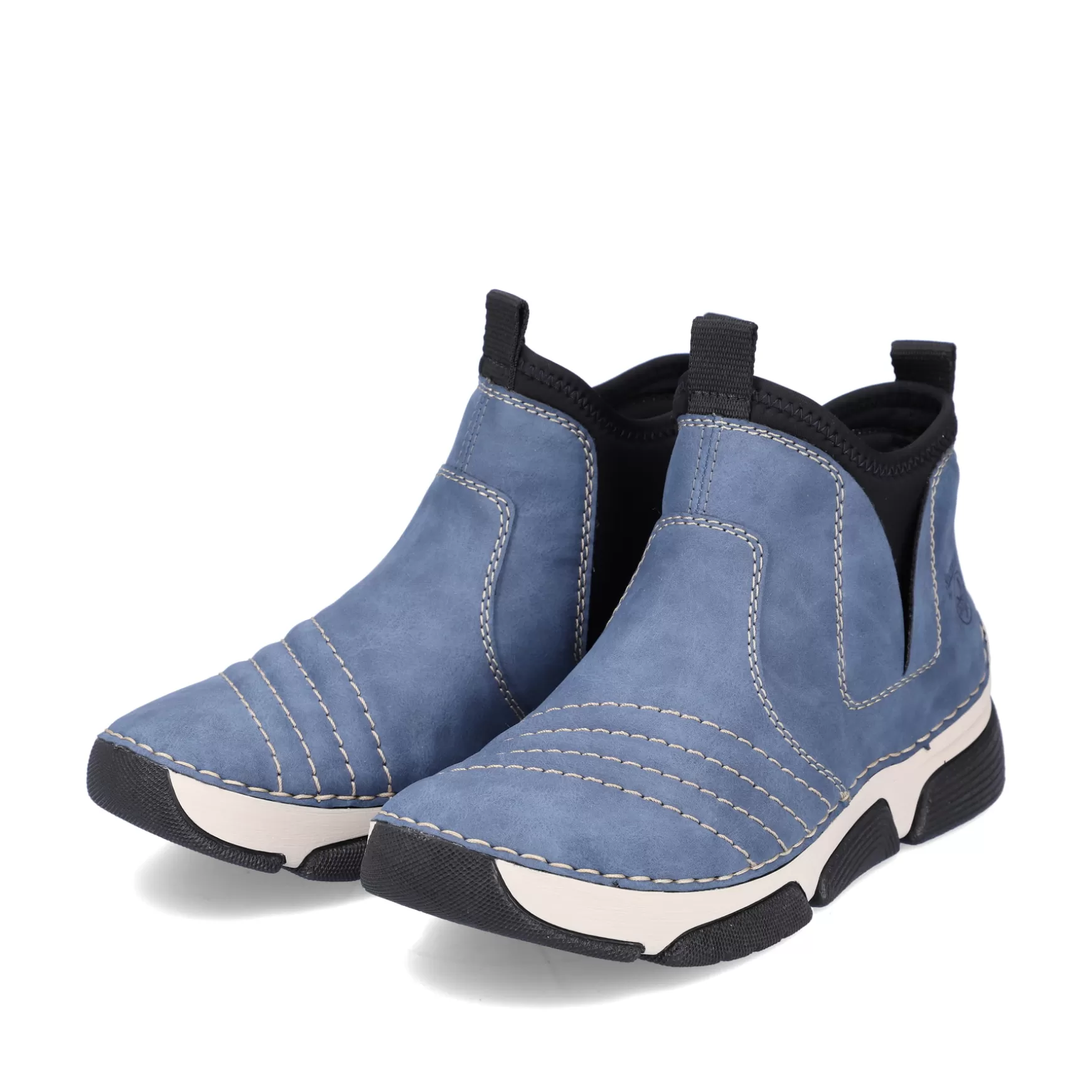 Women'S Short Boots Blue Gray-Rieker Flash Sale