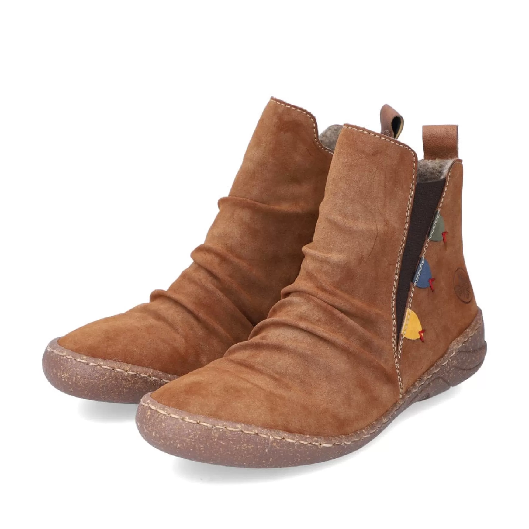 Women'S Short Boots Caramel Brown-Rieker Shop