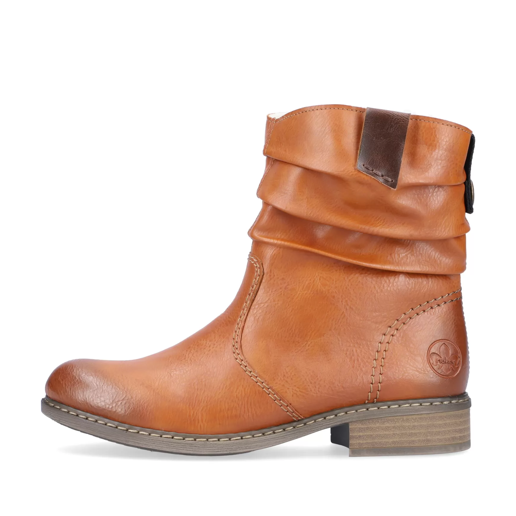 Women'S Short Boots Caramel Brown-Rieker Discount