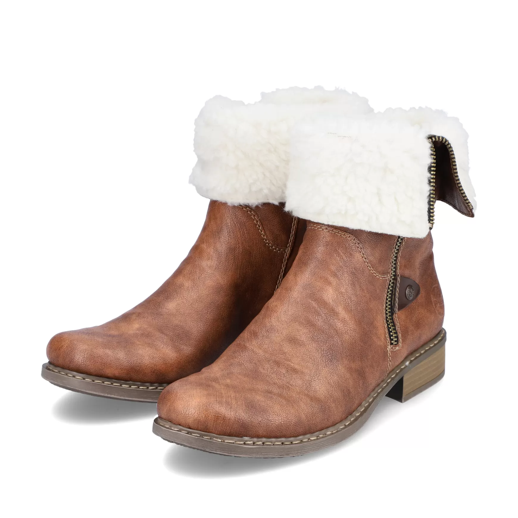 Women'S Short Boots Chestnut Brown-Rieker Store