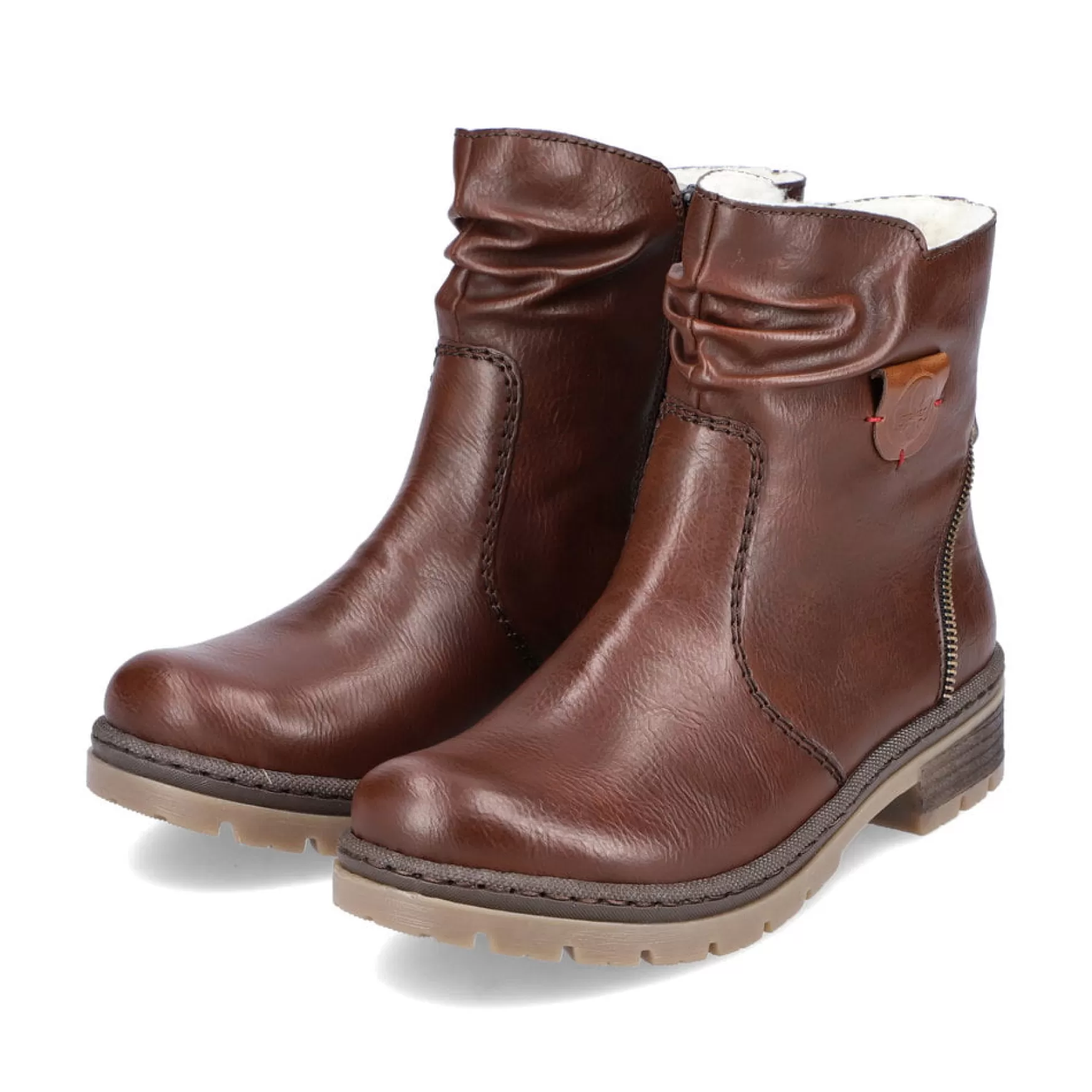 Women'S Short Boots Chestnut Brown-Rieker Discount