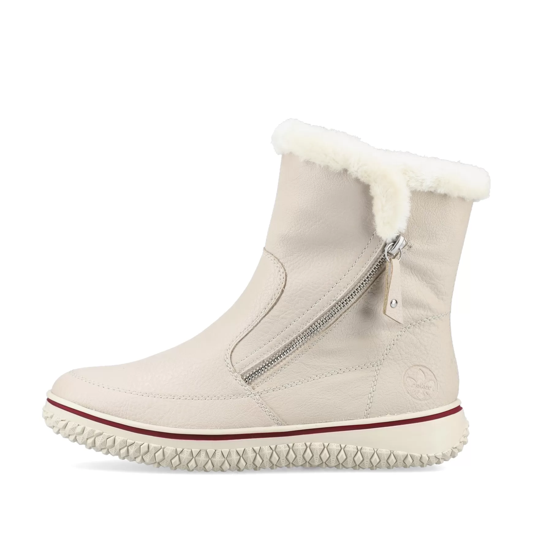 Women'S Short Boots Cream Beige-Rieker Shop