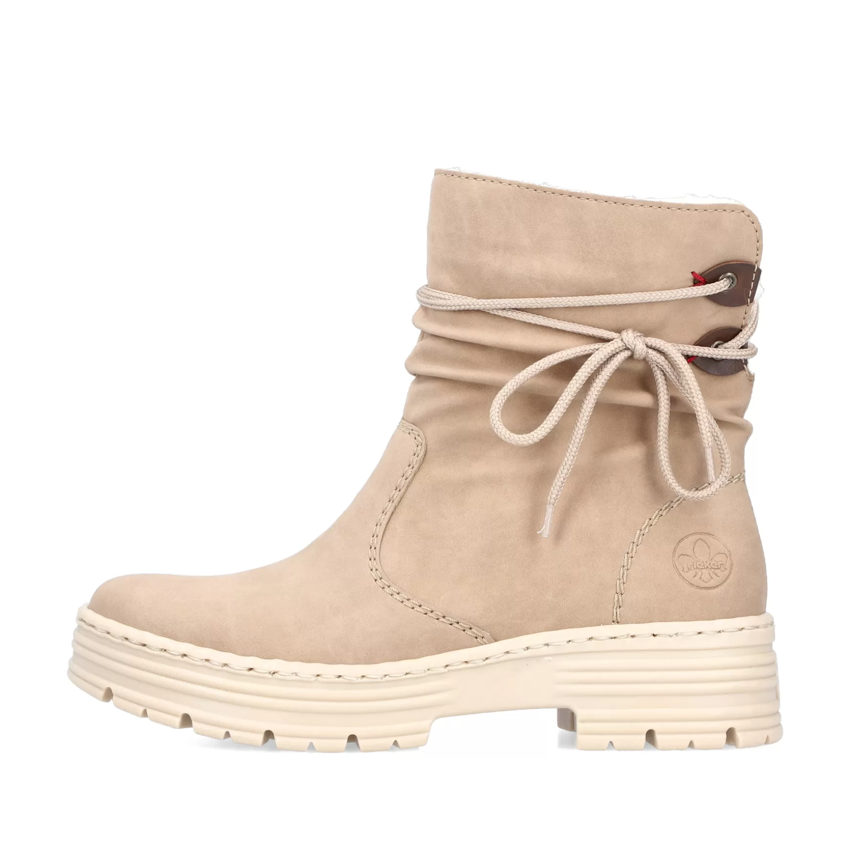 Women'S Short Boots Cream Beige-Rieker Best