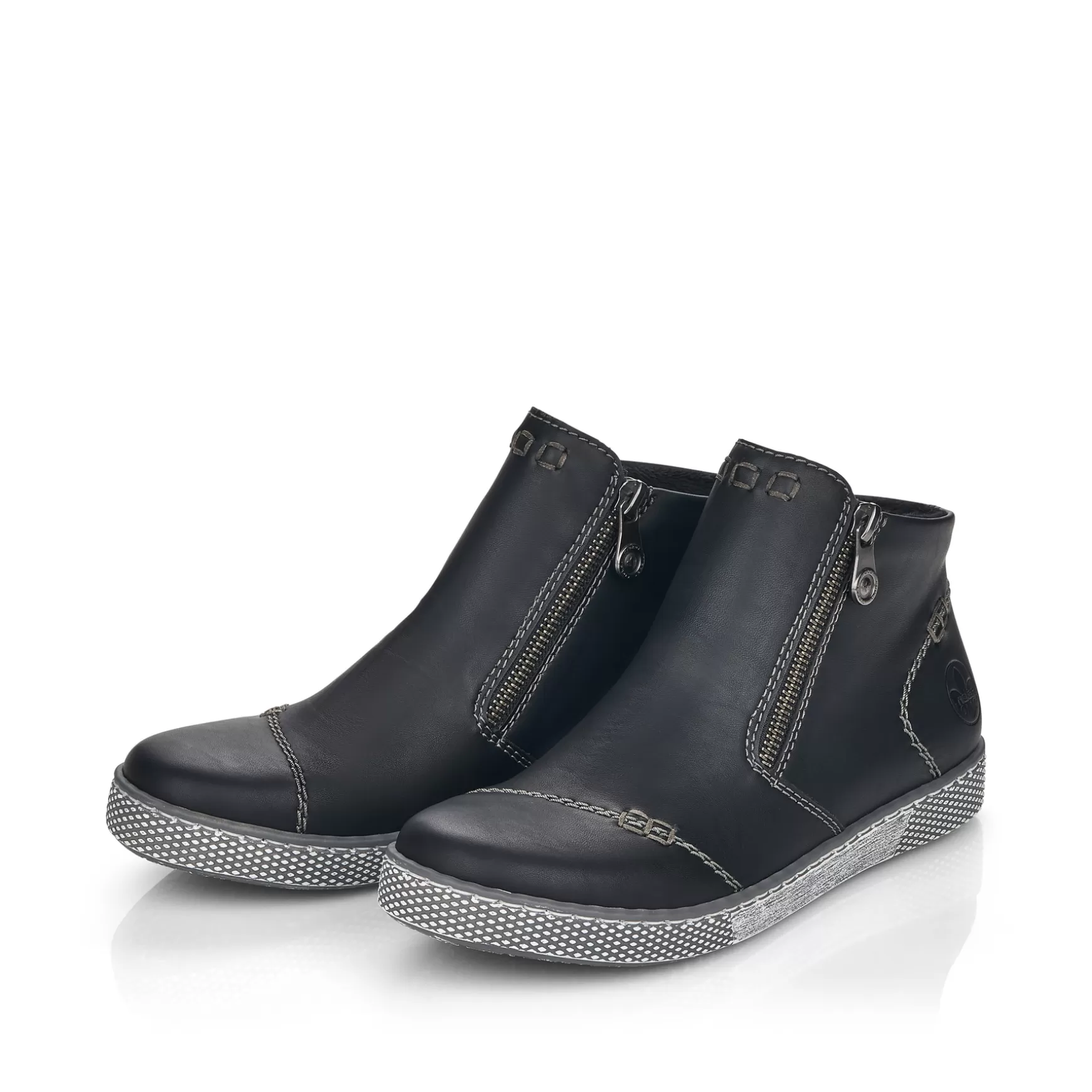 Women'S Short Boots Jet Black-Rieker Shop