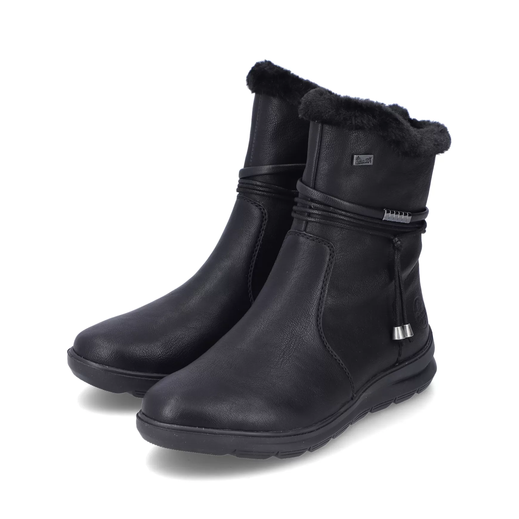 Women'S Short Boots Jet Black-Rieker Flash Sale