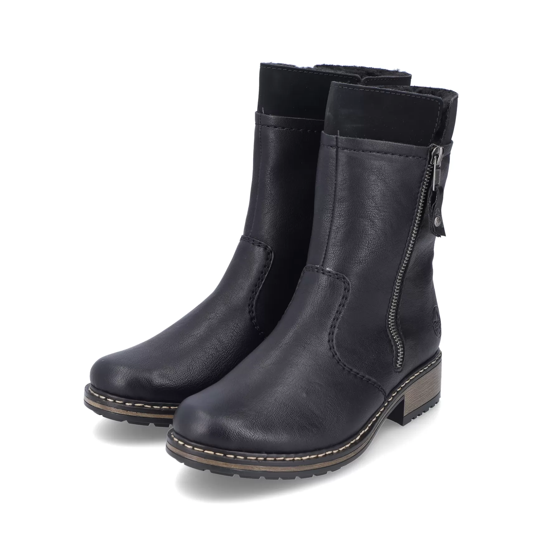 Women'S Short Boots Jet Black-Rieker Sale