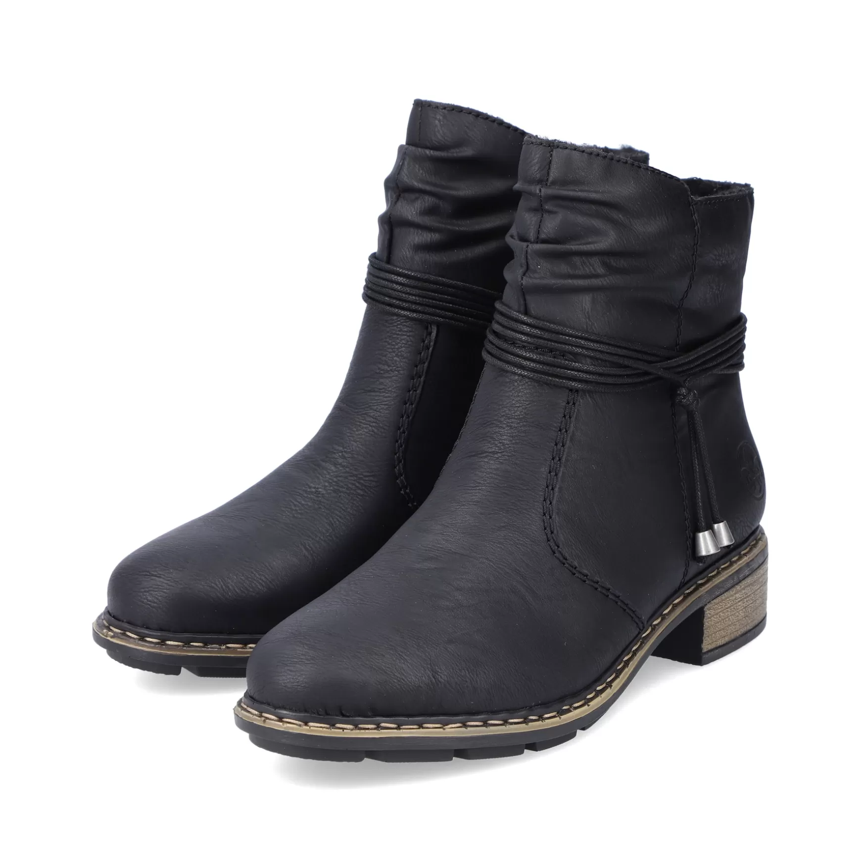 Women'S Short Boots Jet Black-Rieker Sale