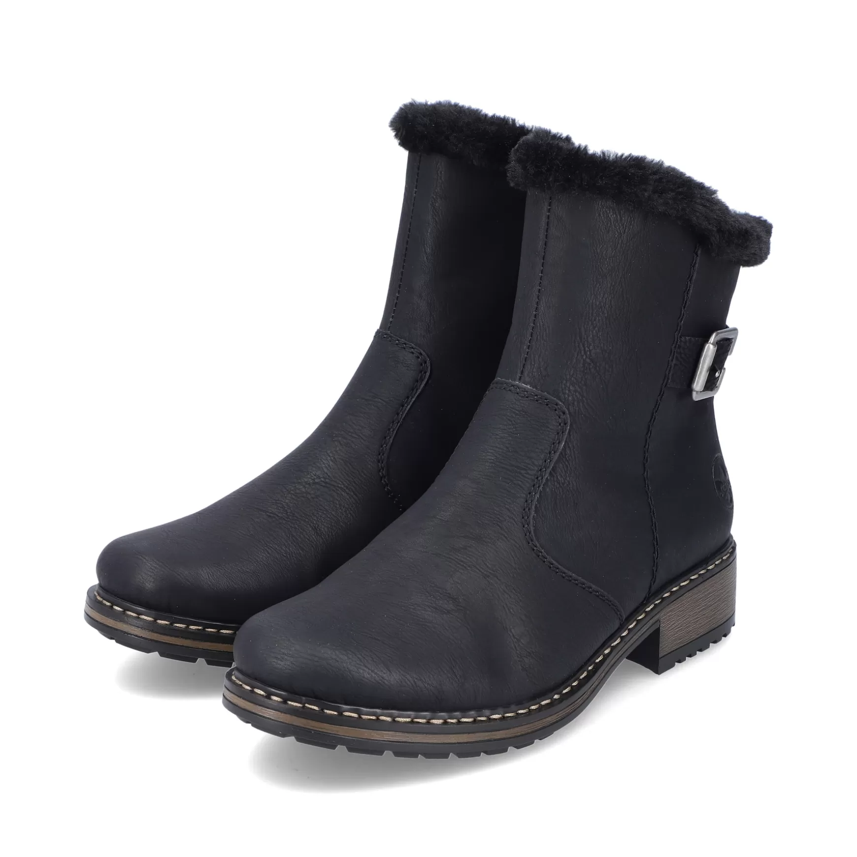 Women'S Short Boots Jet Black-Rieker Shop