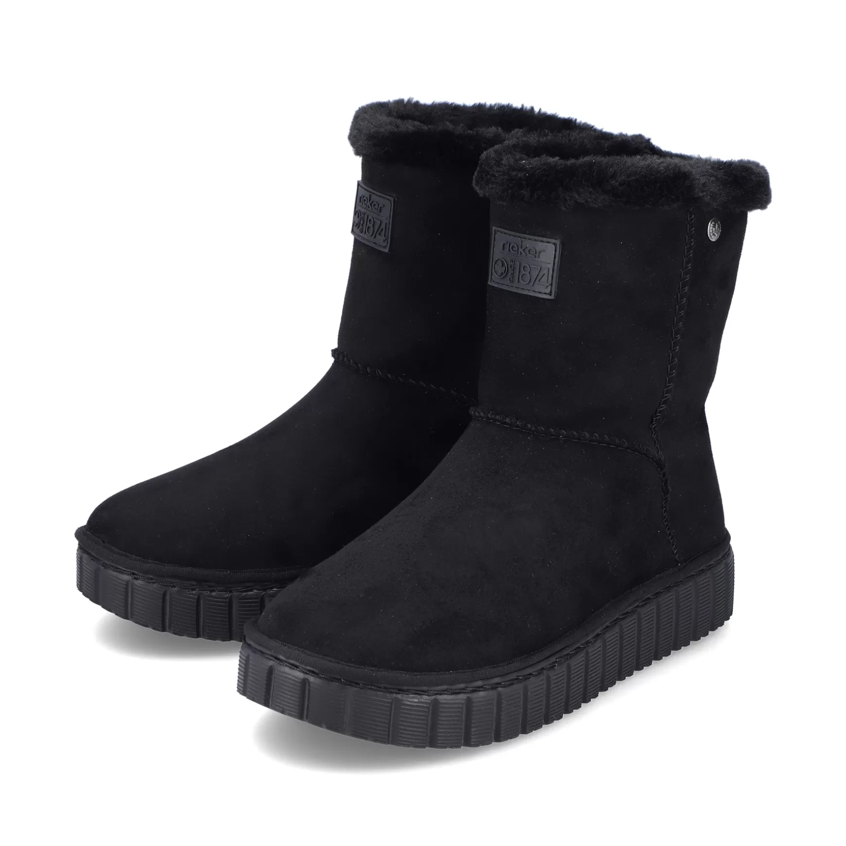 Women'S Short Boots Jet Black-Rieker Shop