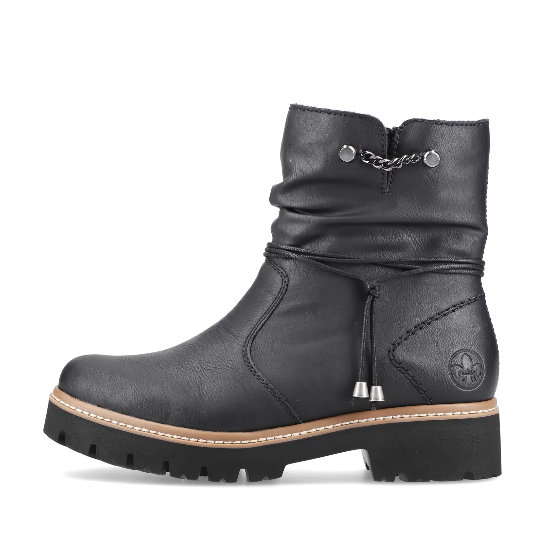 Women'S Short Boots Jet Black-Rieker Best Sale