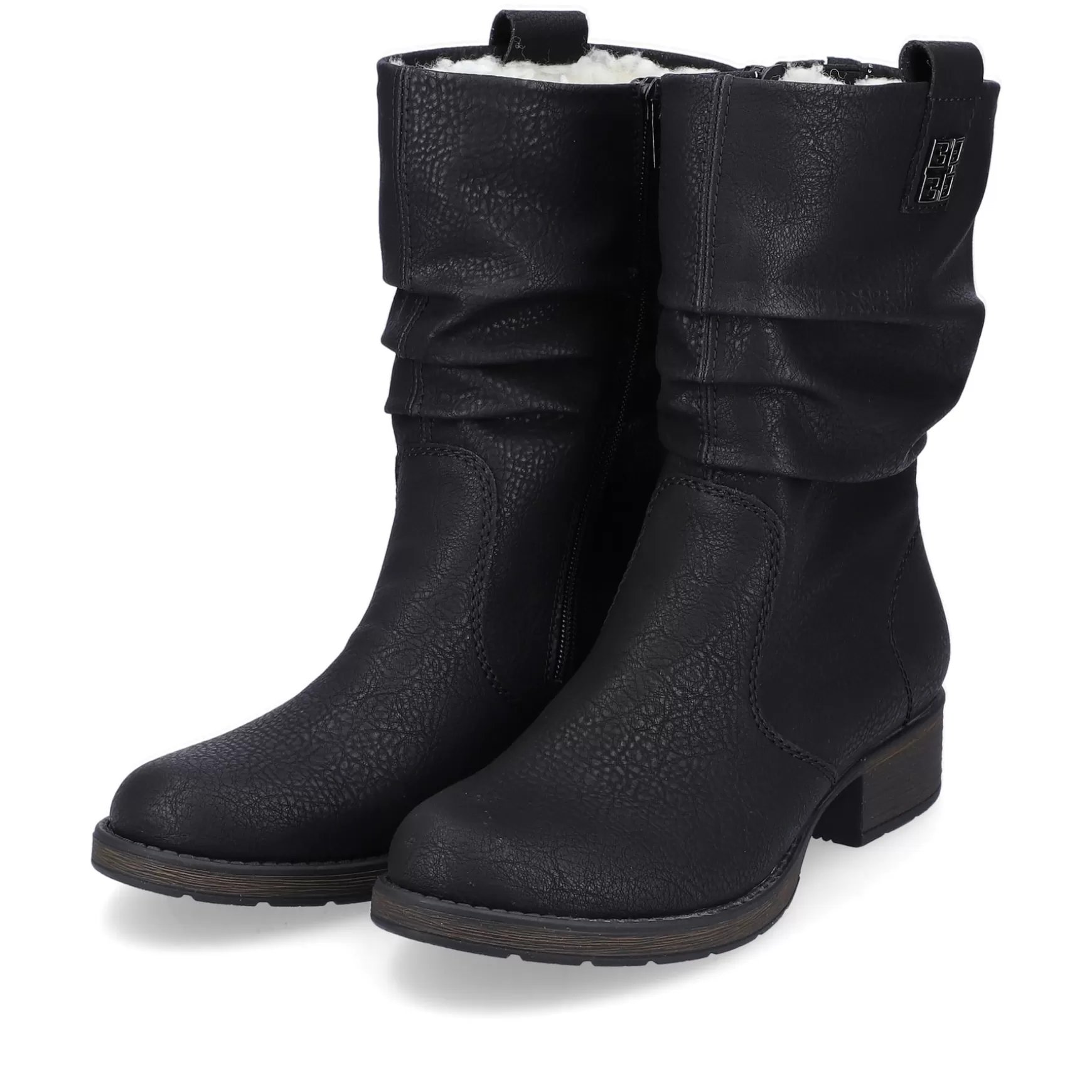 Women'S Short Boots Jet Black-Rieker New