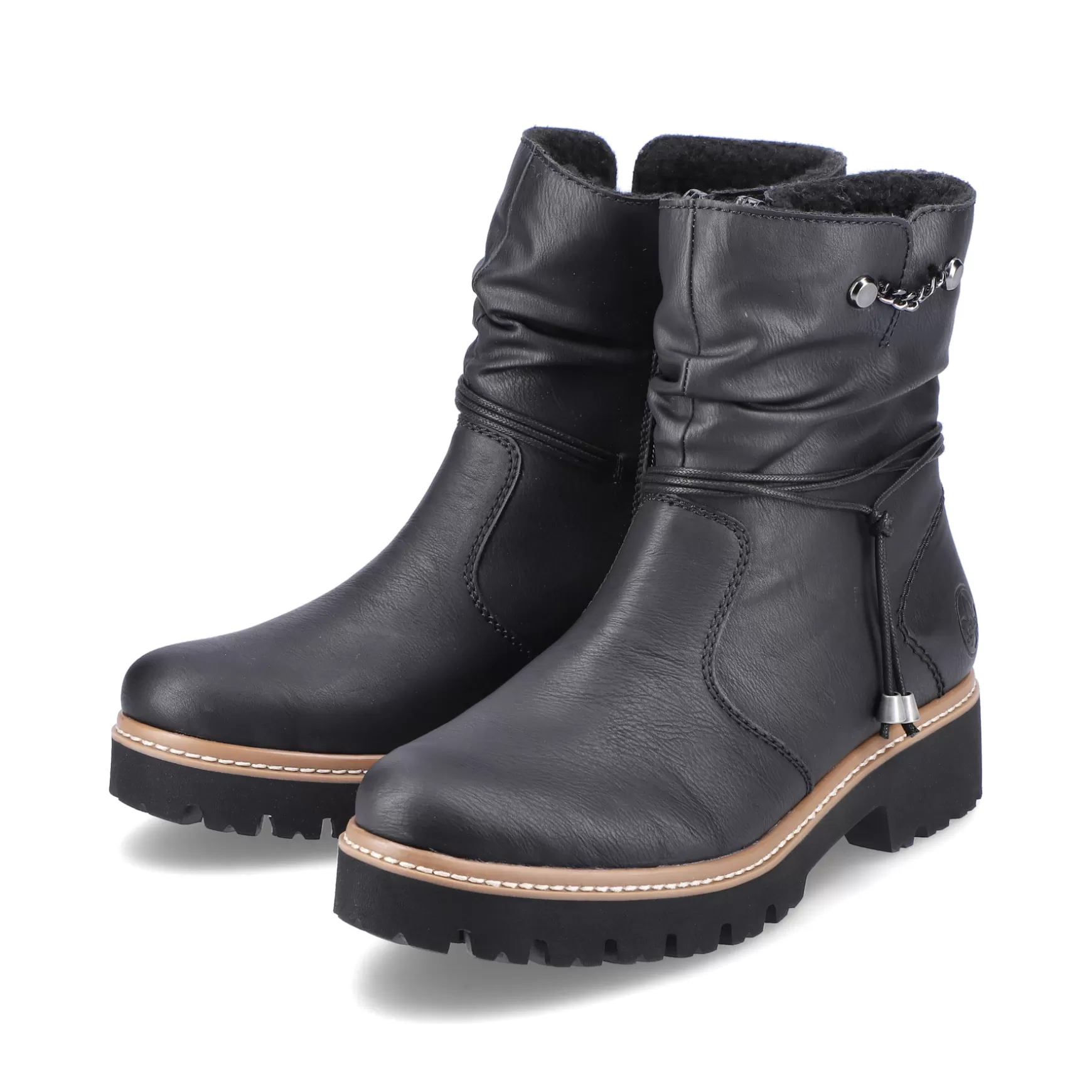 Women'S Short Boots Jet Black-Rieker Best Sale