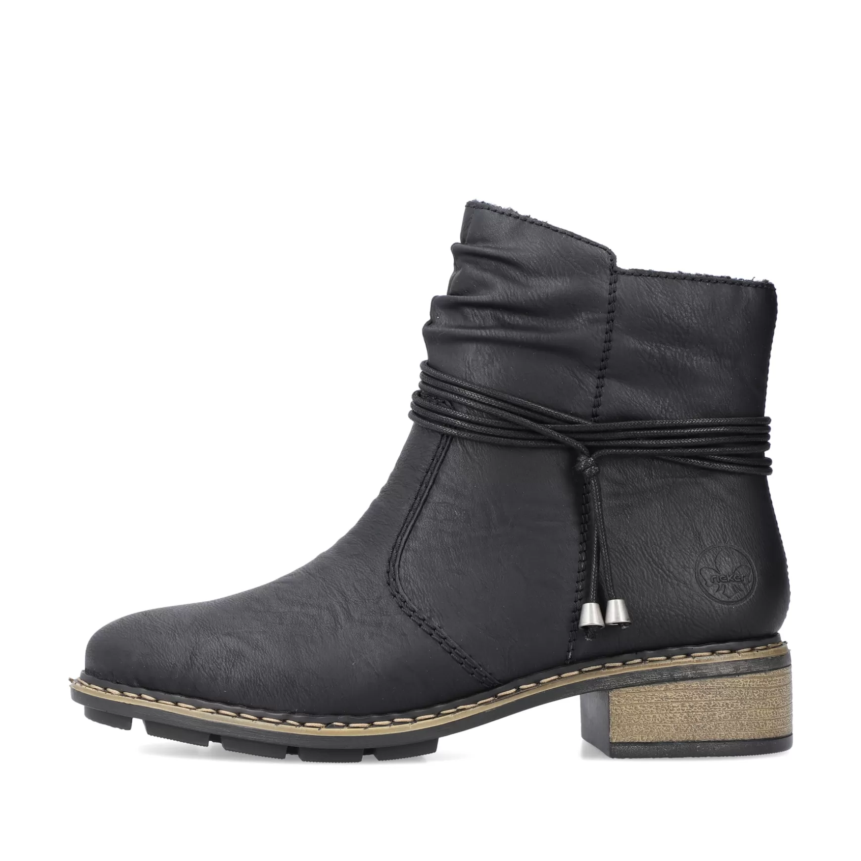 Women'S Short Boots Jet Black-Rieker Sale