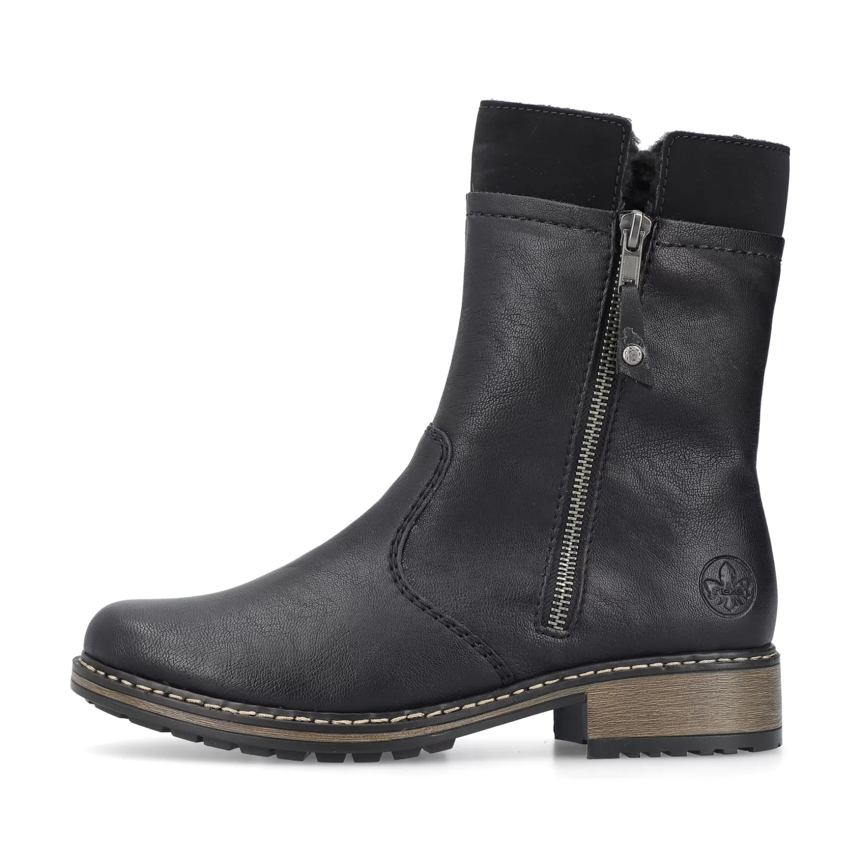 Women'S Short Boots Jet Black-Rieker Sale