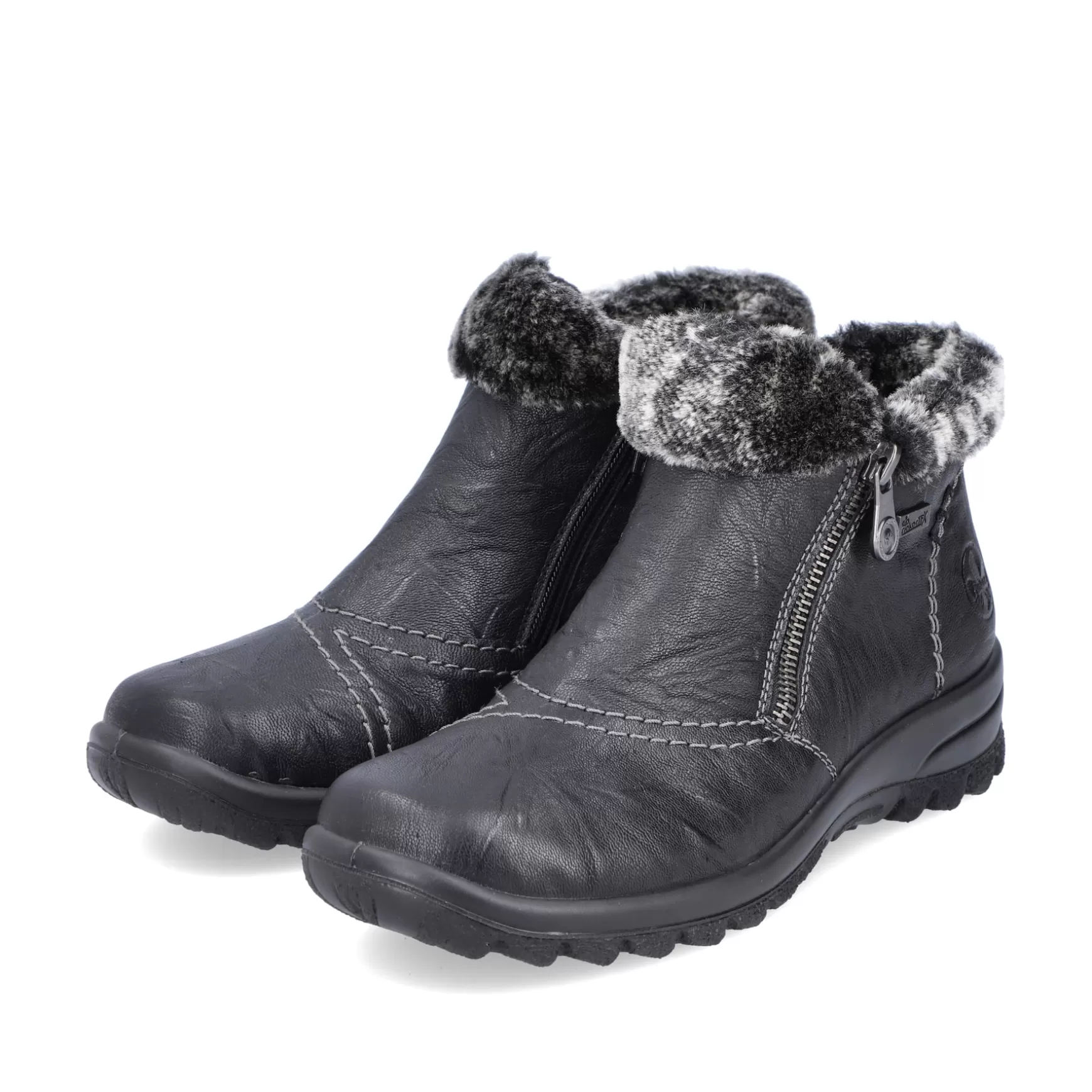 Women'S Short Boots Jet Black-Rieker Discount