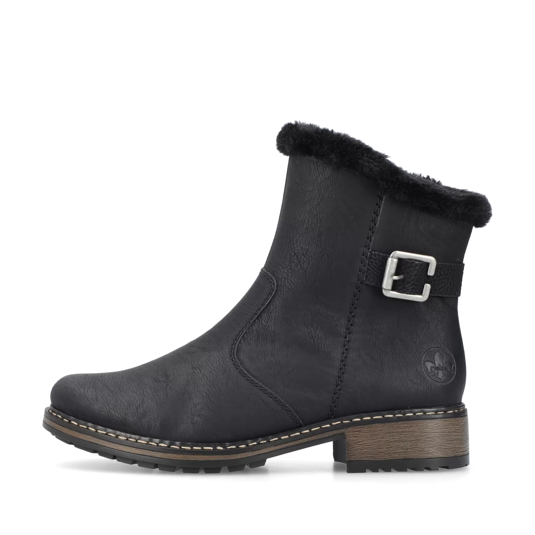 Women'S Short Boots Jet Black-Rieker Shop