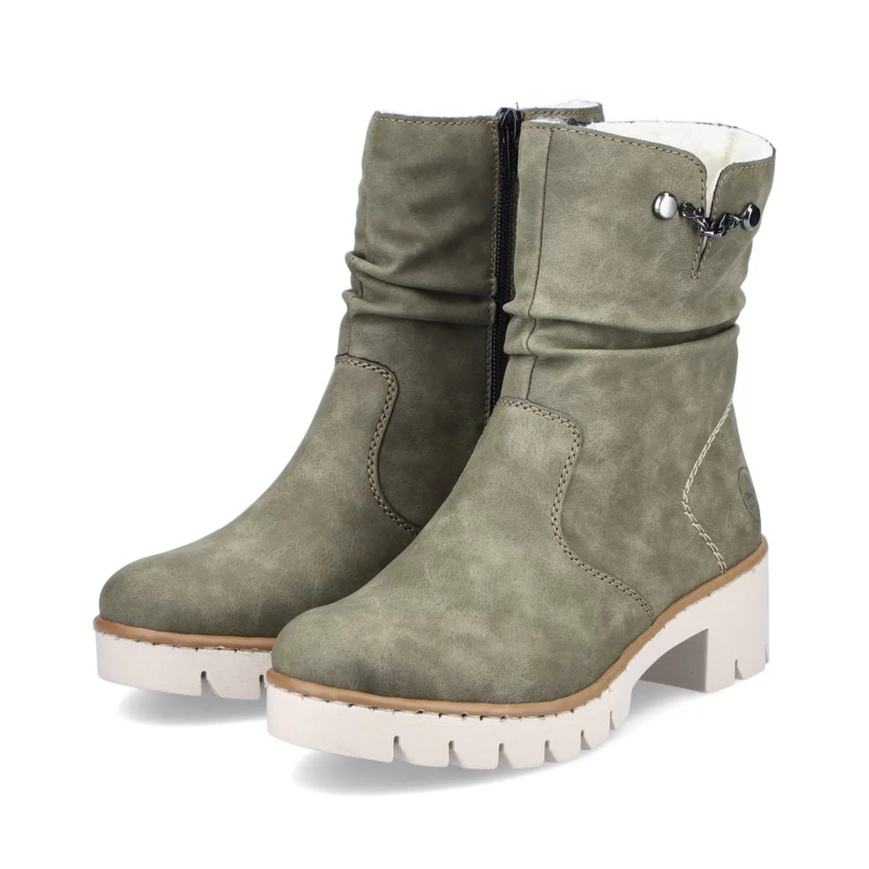 Women'S Short Boots Leaf Green-Rieker Best Sale