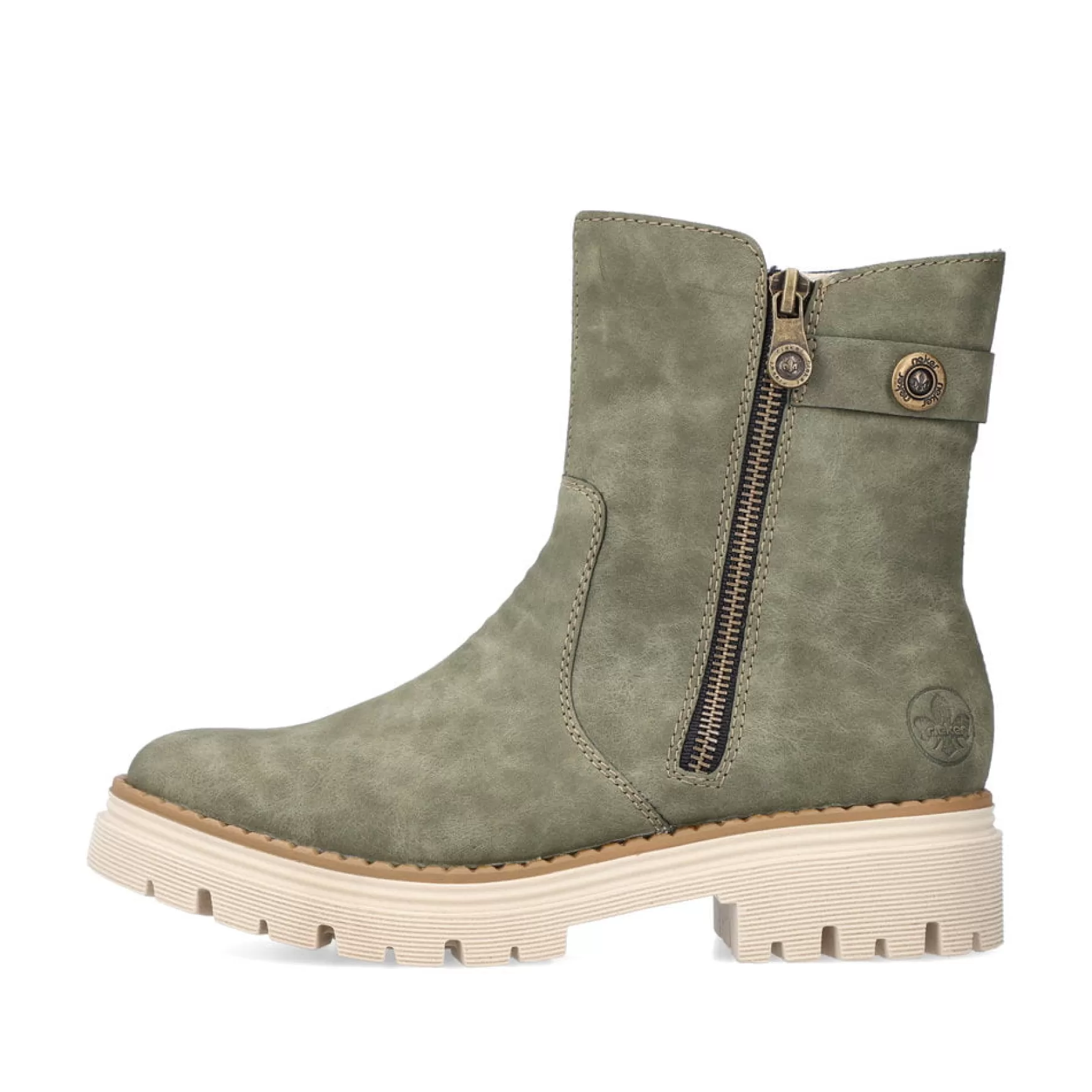 Women'S Short Boots Leaf Green-Rieker Cheap