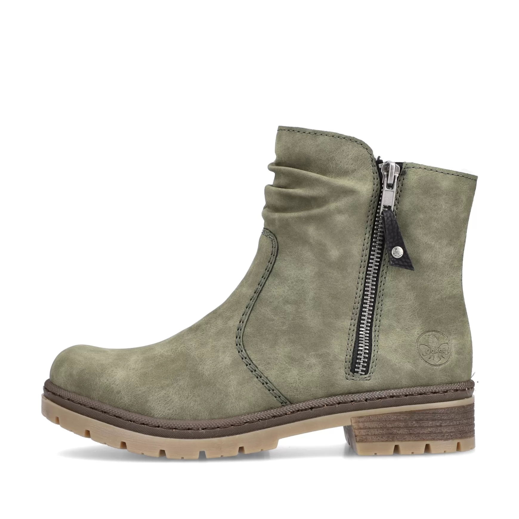 Women'S Short Boots Leaf Green-Rieker Discount