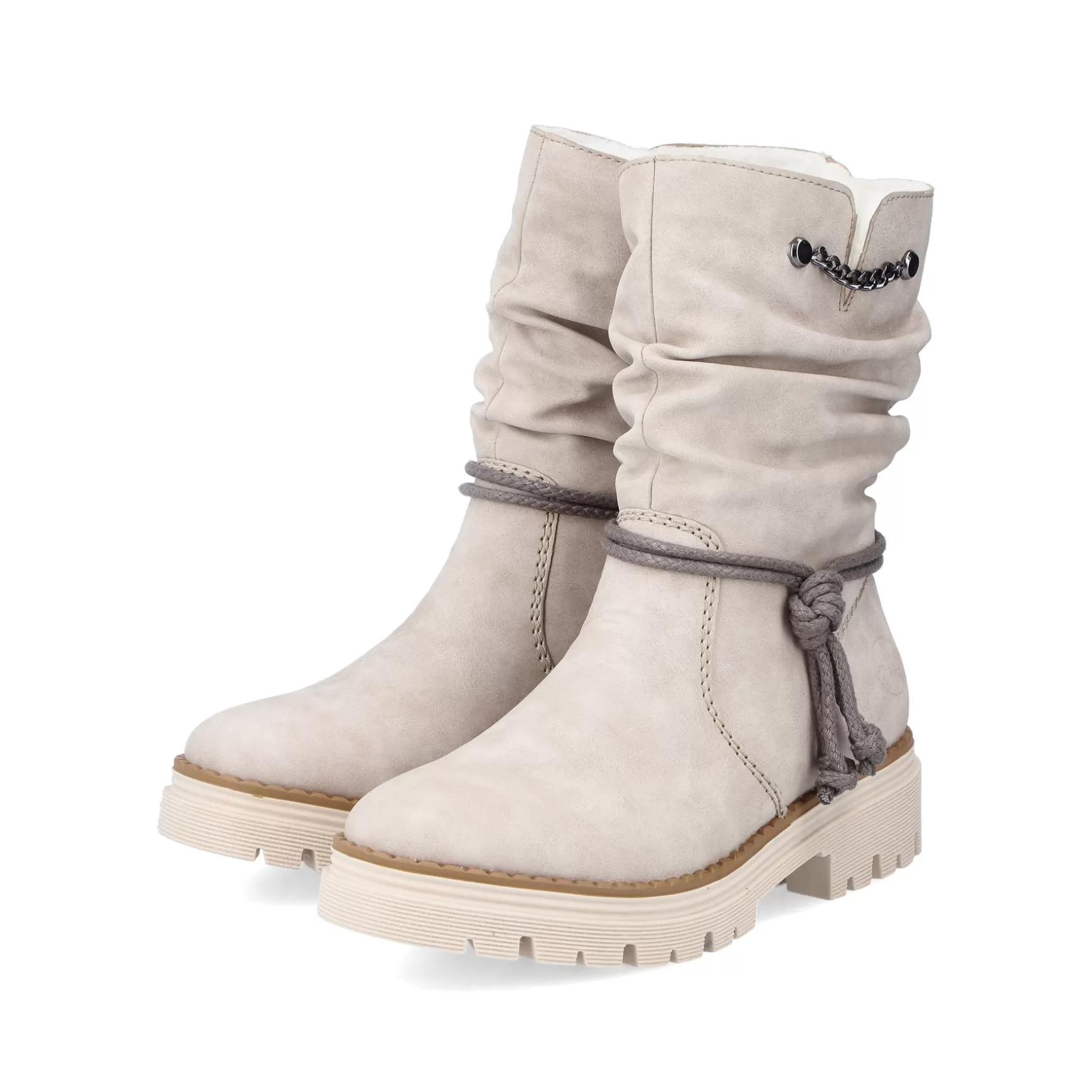 Women'S Short Boots Light Beige-Rieker Discount