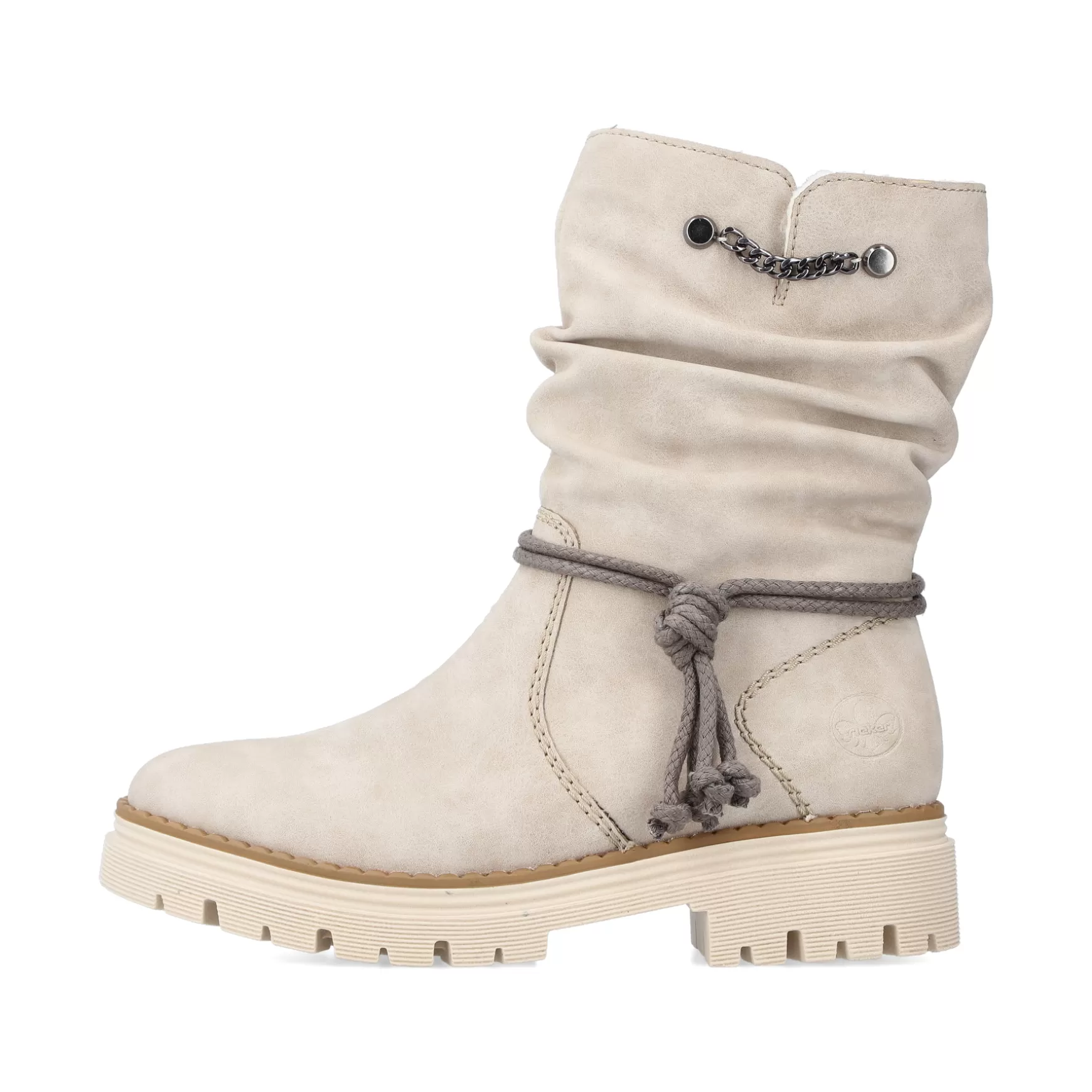 Women'S Short Boots Light Beige-Rieker Discount