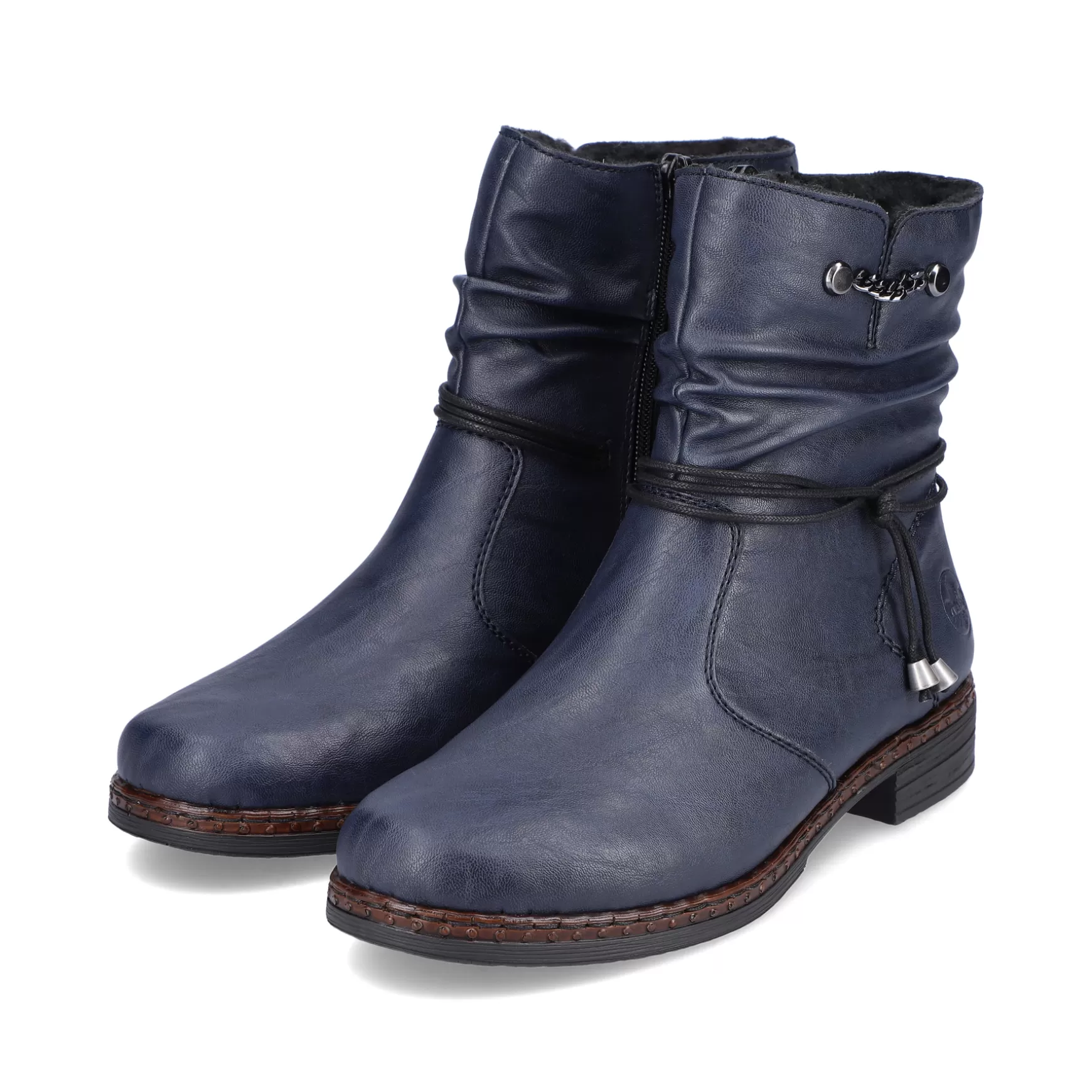 Women'S Short Boots Navy Blue-Rieker Clearance