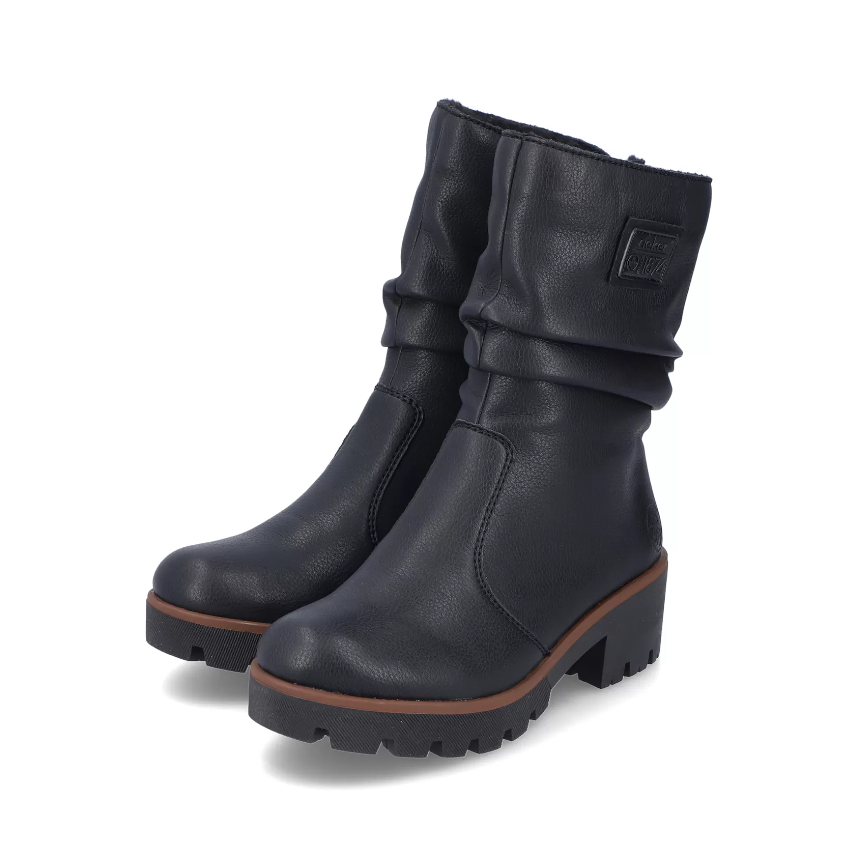 Women'S Short Boots Night Black-Rieker Clearance