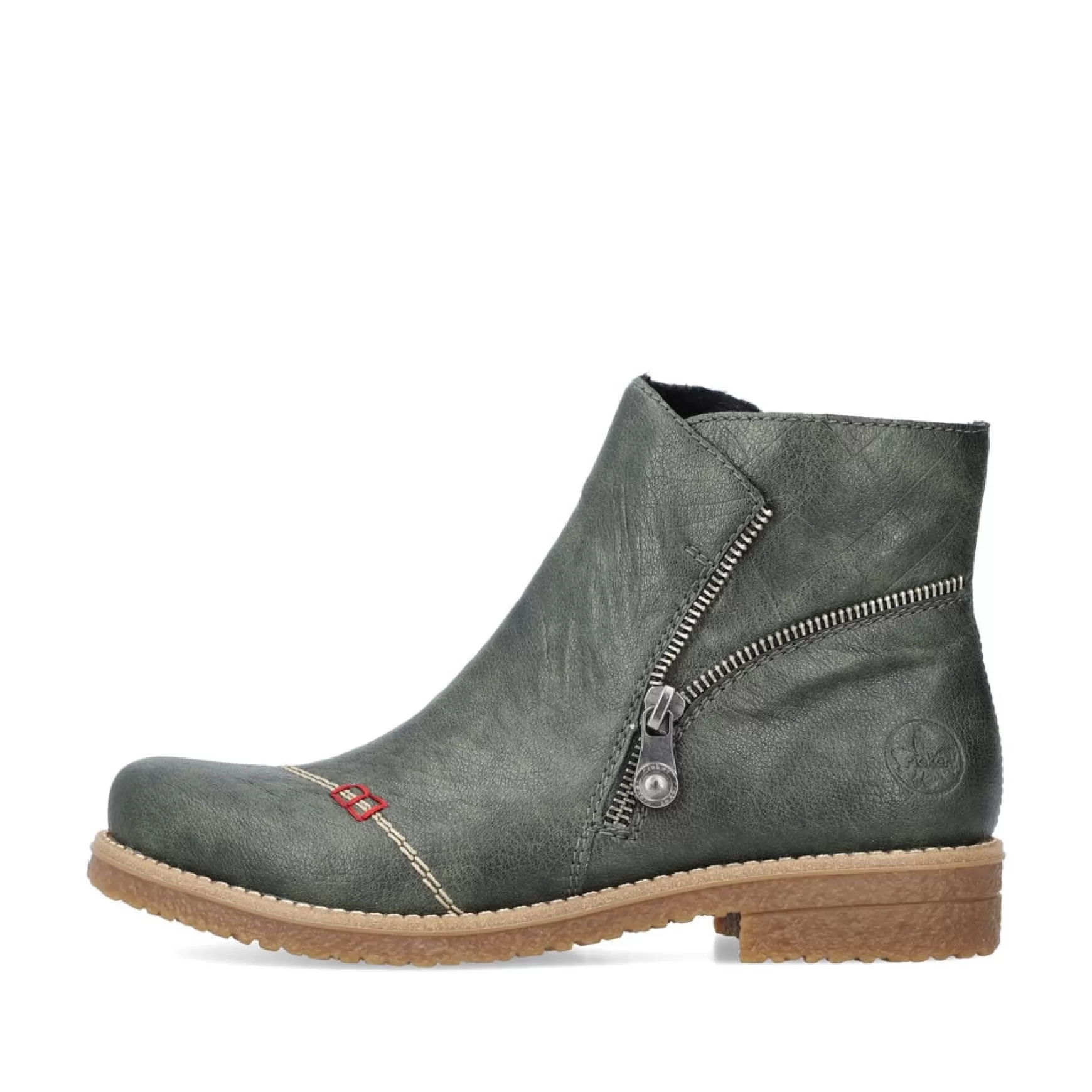 Women'S Short Boots Olive Green-Rieker Clearance