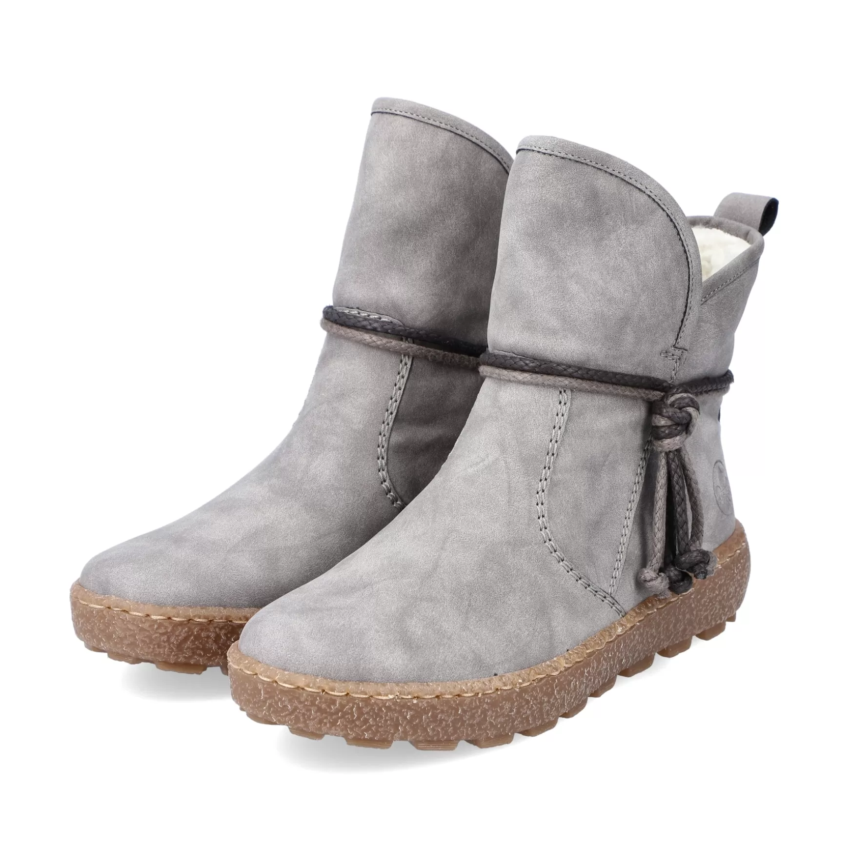 Women'S Short Boots Silver Gray-Rieker Best Sale