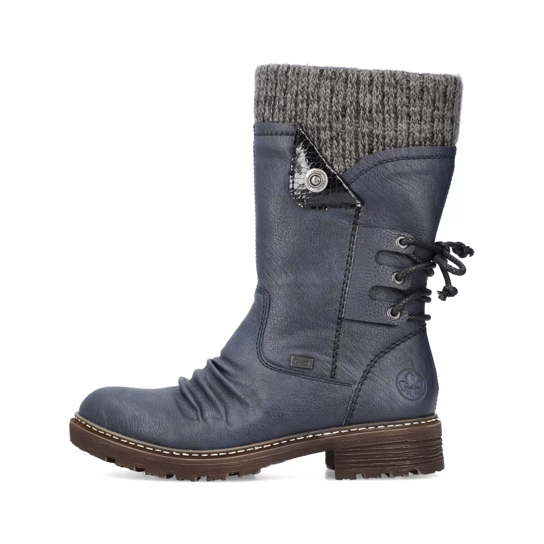 Women'S Short Boots Slate Blue-Rieker New