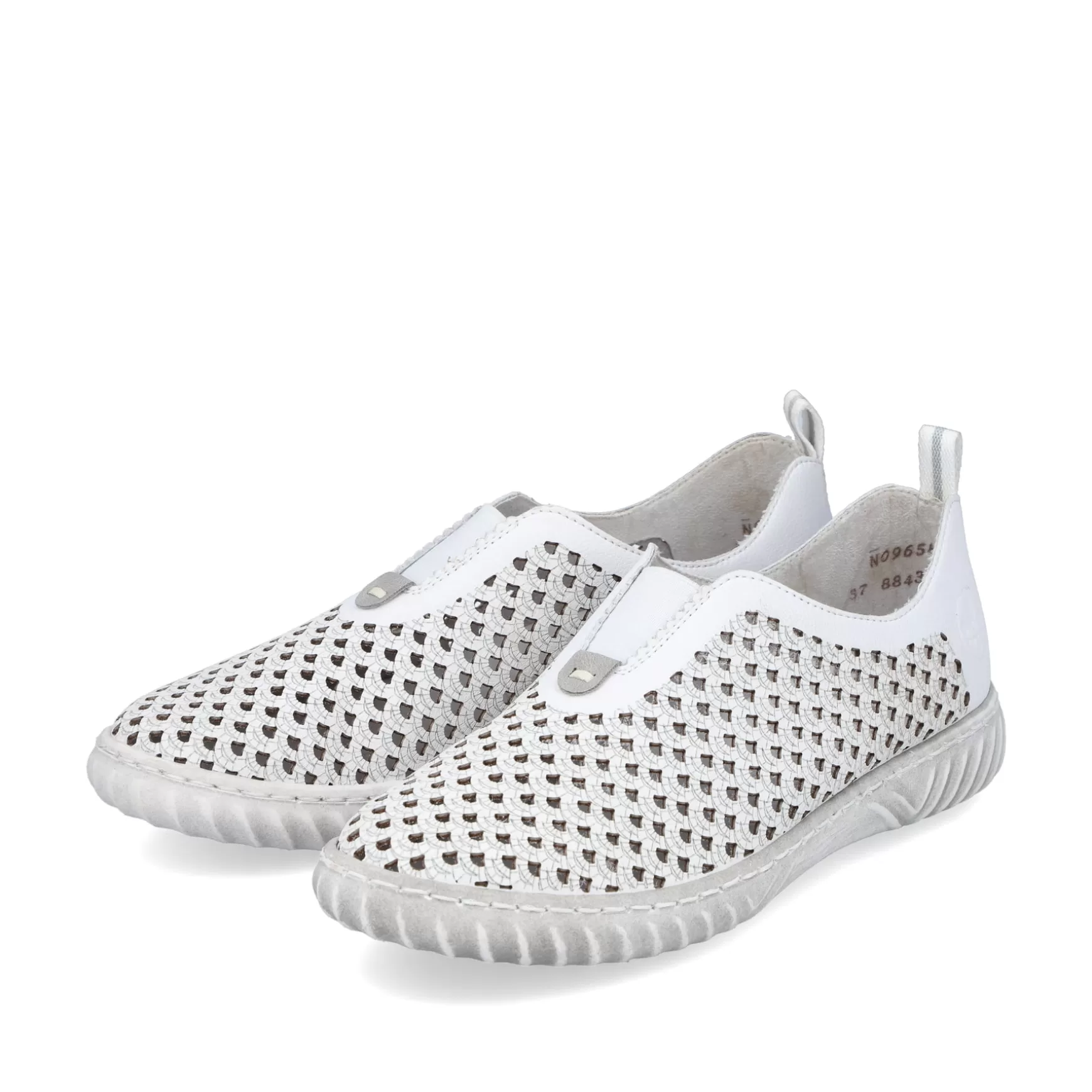 Women'S Slippers Gray White-Rieker Best