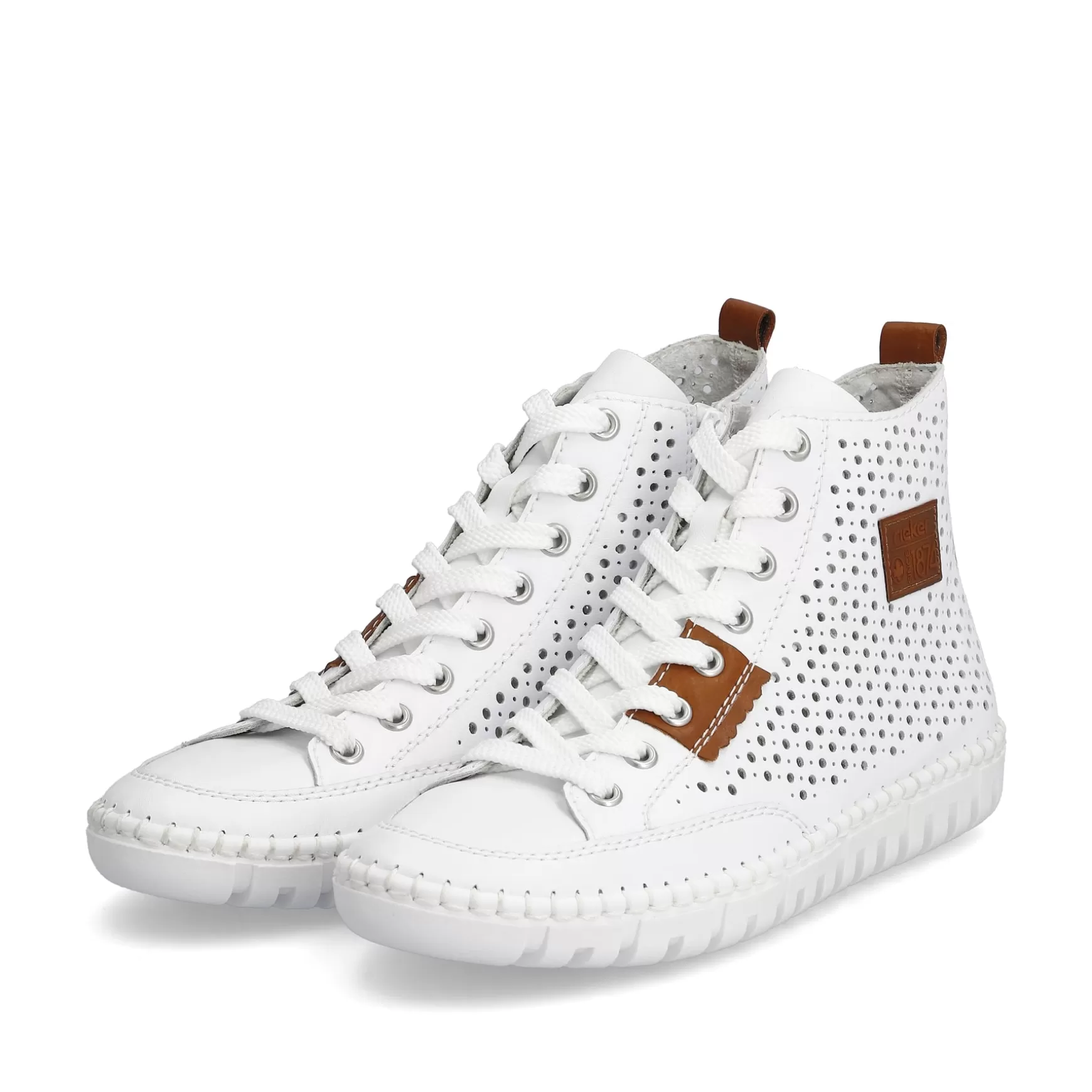 Women'S Sneaker High Brilliant White-Rieker Fashion