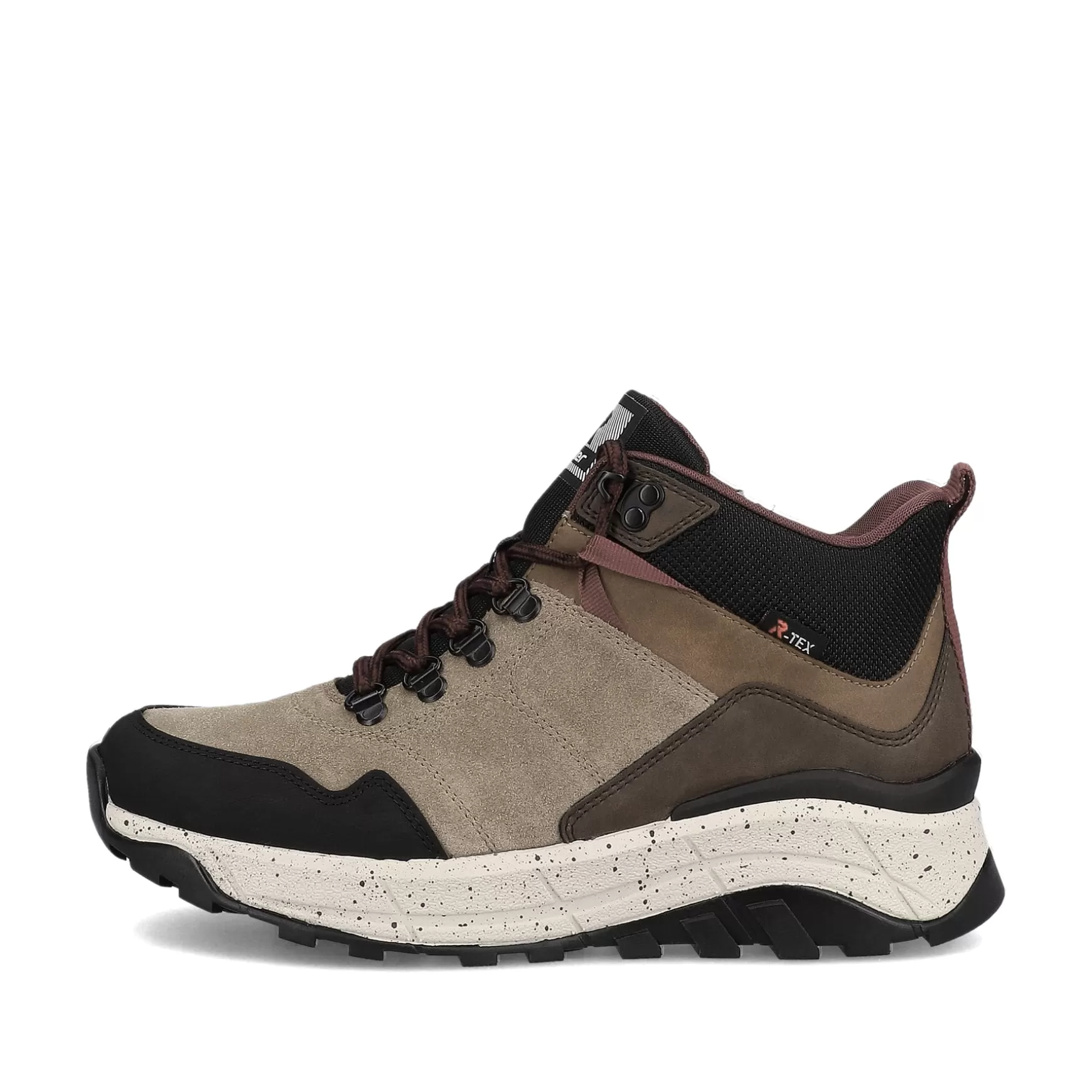 Women'S Sneaker High Chocolate Brown-Rieker Store