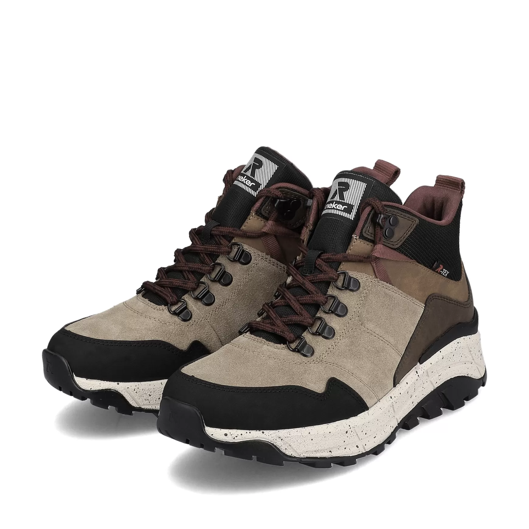 Women'S Sneaker High Chocolate Brown-Rieker Store